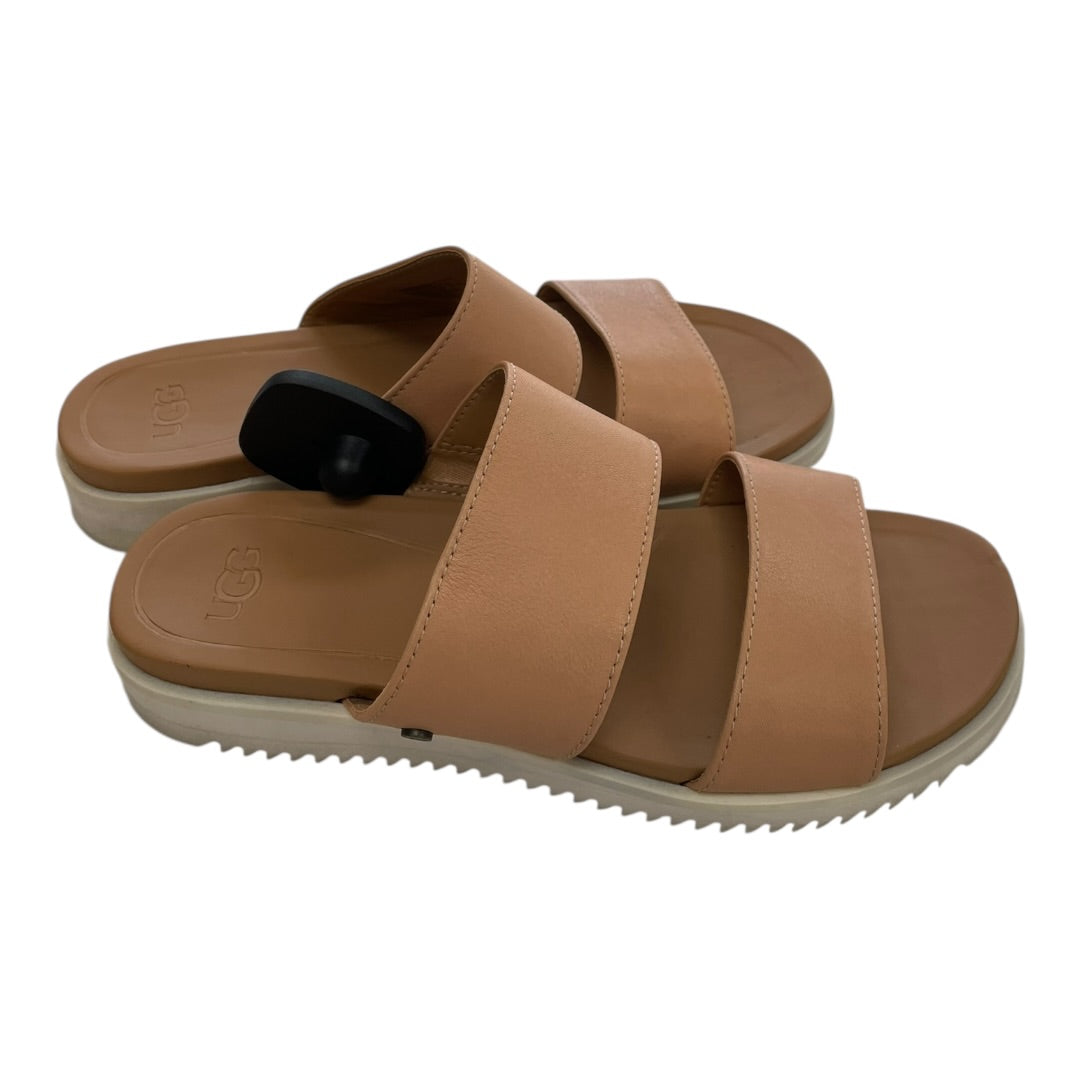 Sandals Designer By Ugg In Brown, Size:5.5