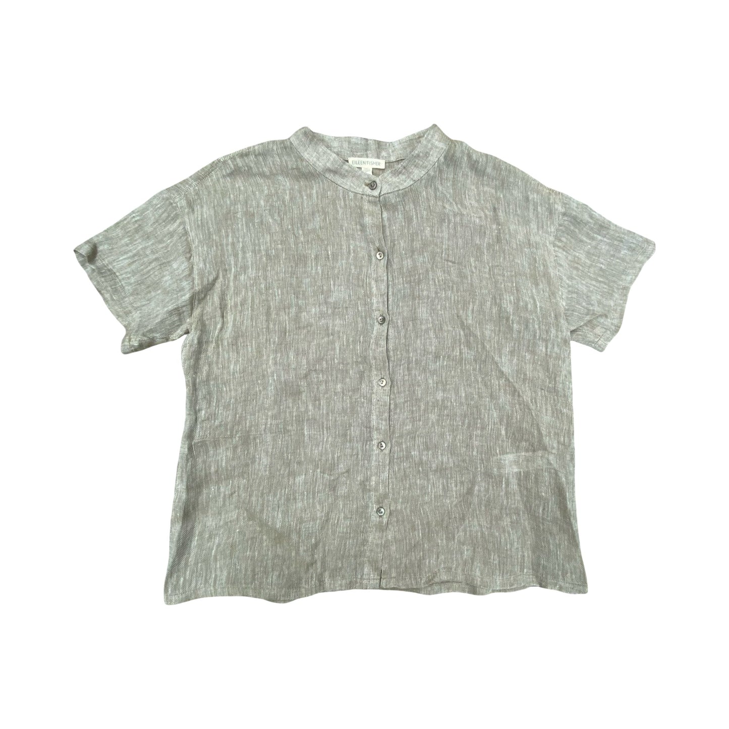 Top Ss Designer By Eileen Fisher In Beige, Size:Xxs