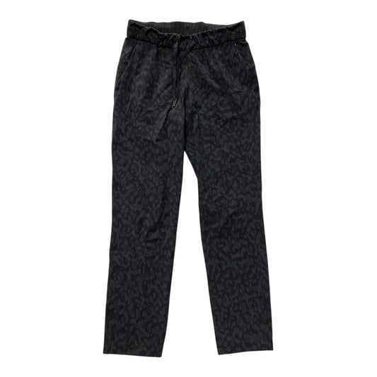 Athletic Pants By Lululemon In Black & Grey, Size:4
