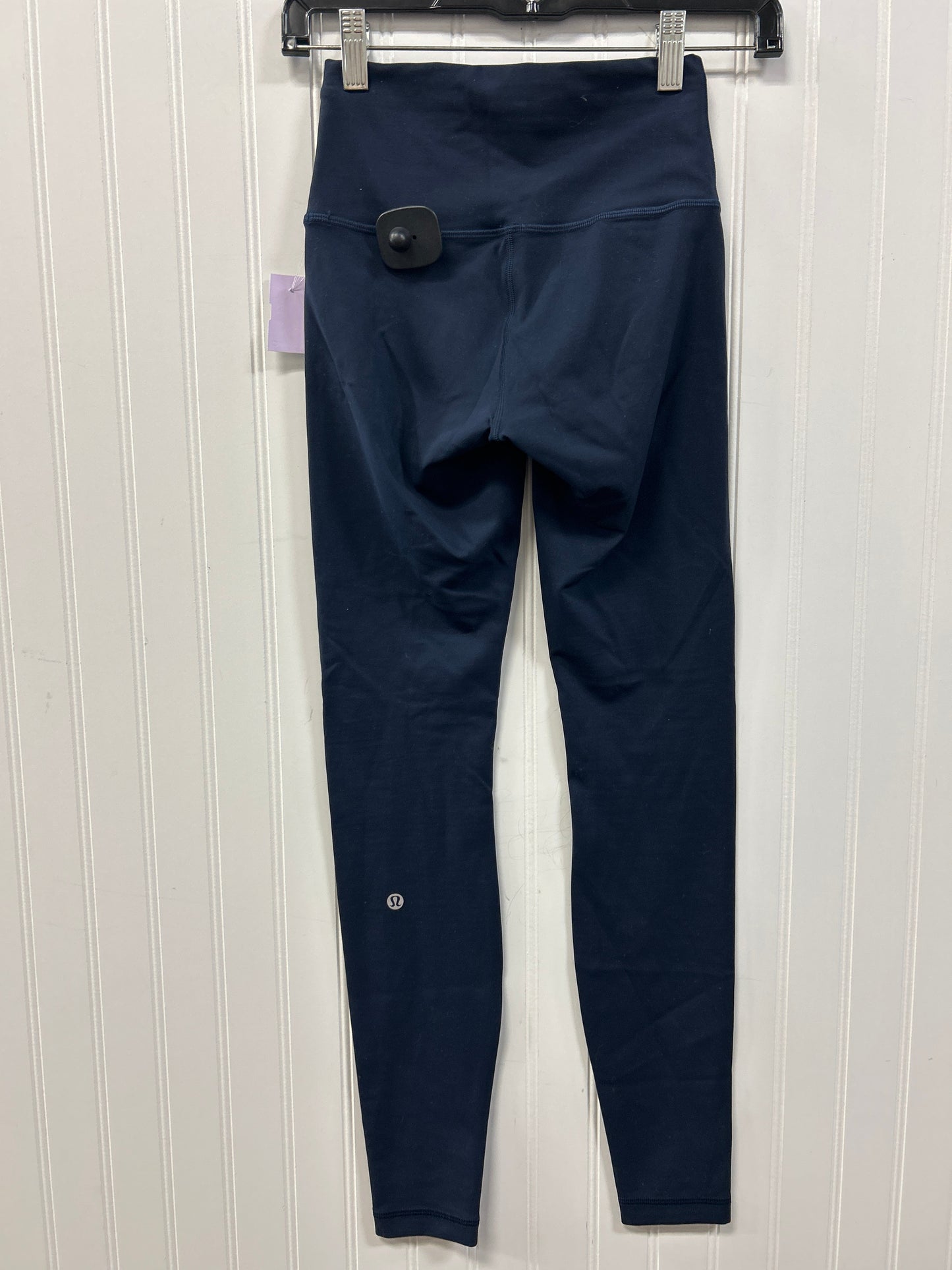 Athletic Leggings By Lululemon In Navy, Size:4