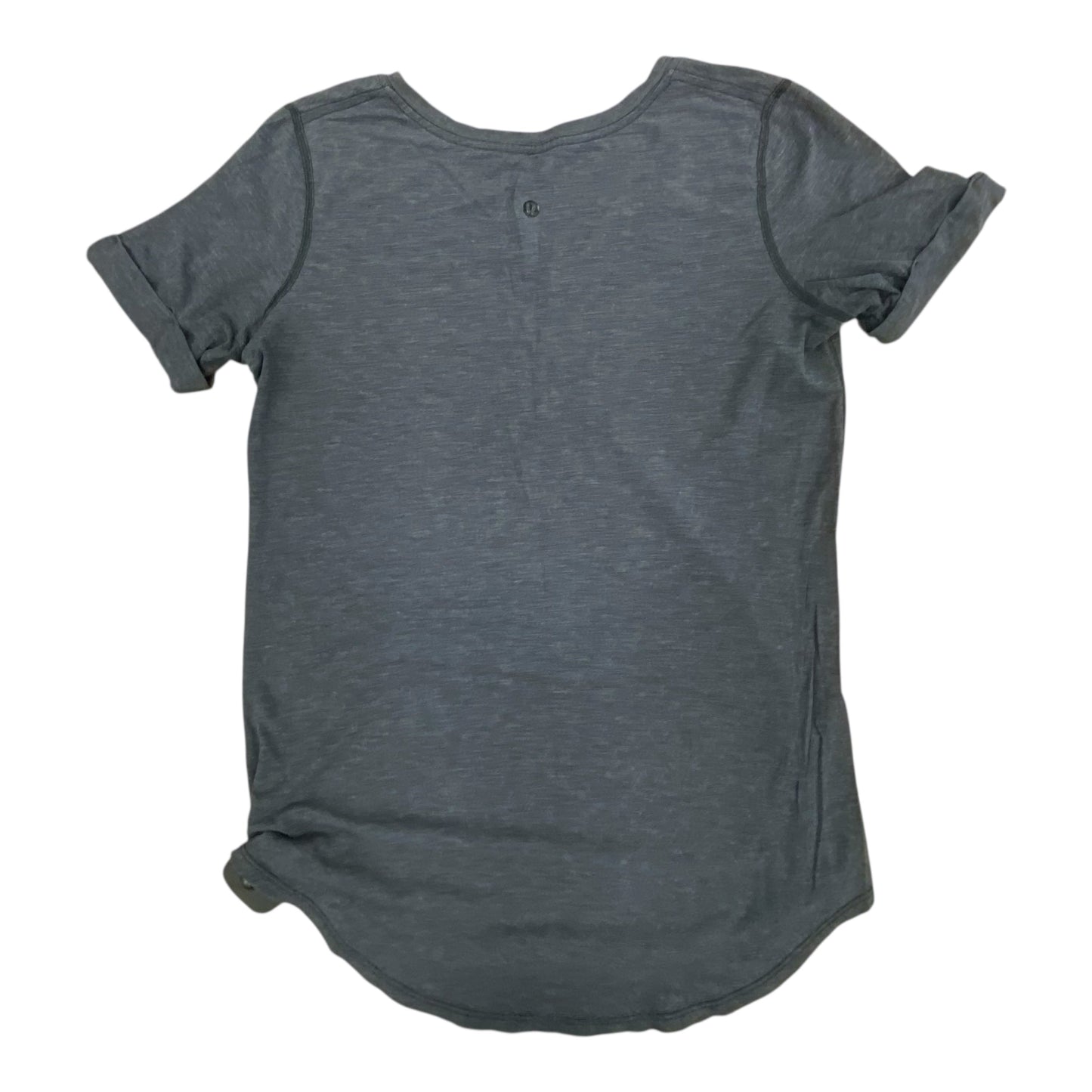 Athletic Top Ss By Lululemon In Navy, Size:S