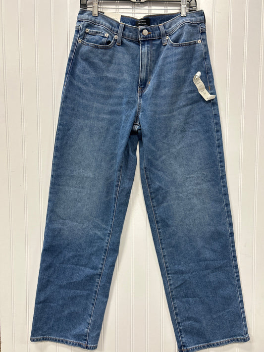 Jeans Wide Leg By Banana Republic In Blue Denim, Size:10L