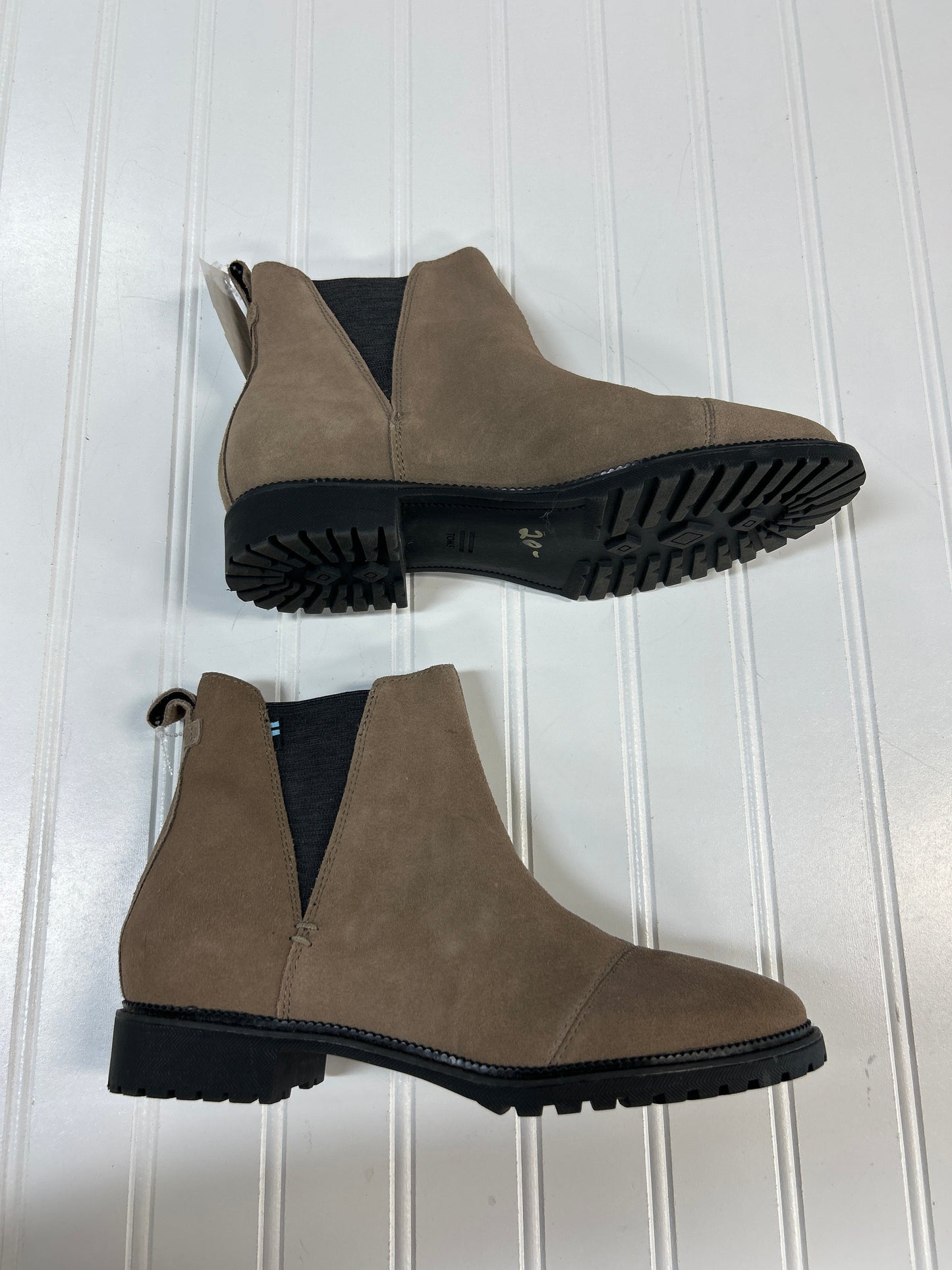 Boots Ankle Flats By Toms In Tan, Size:7