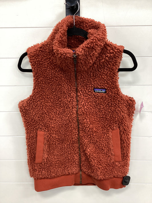 Vest Faux Fur & Sherpa By Patagonia In Orange, Size:S