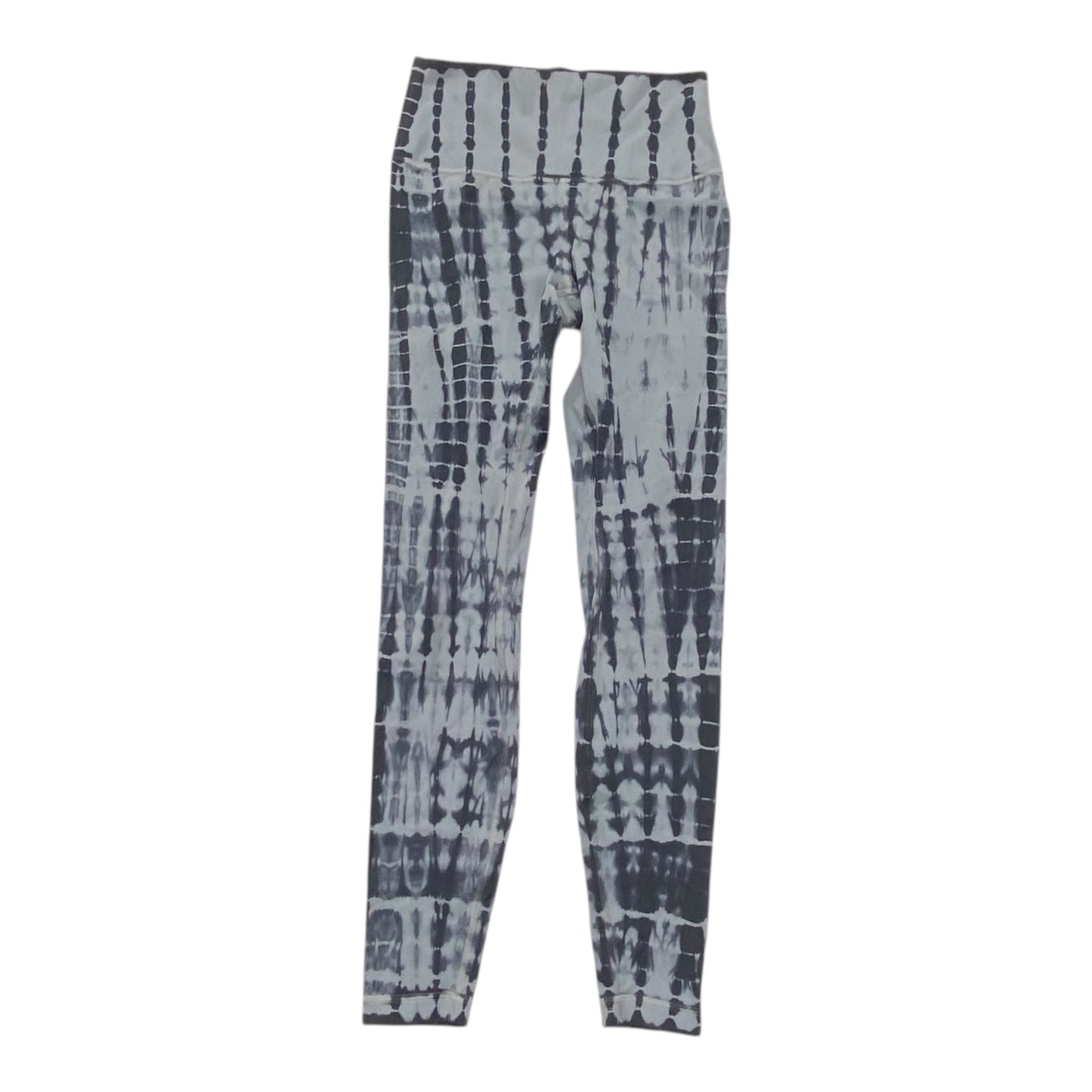 Athletic Leggings By Lululemon In Black & Grey, Size:6