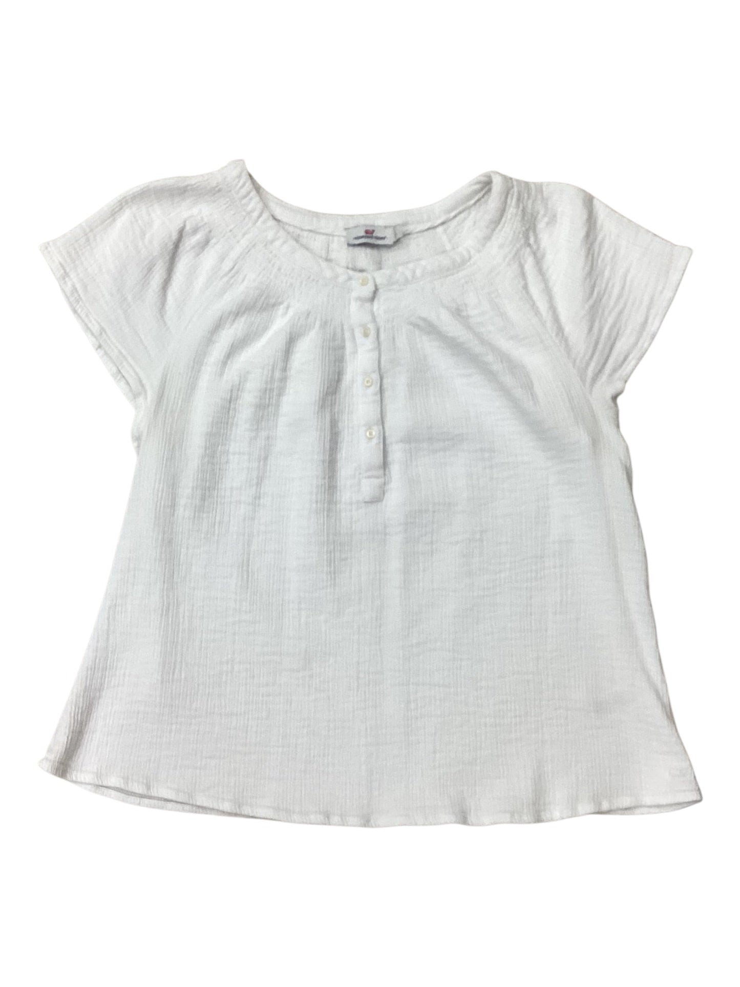 Top Sleeveless By Vineyard Vines In White, Size:L