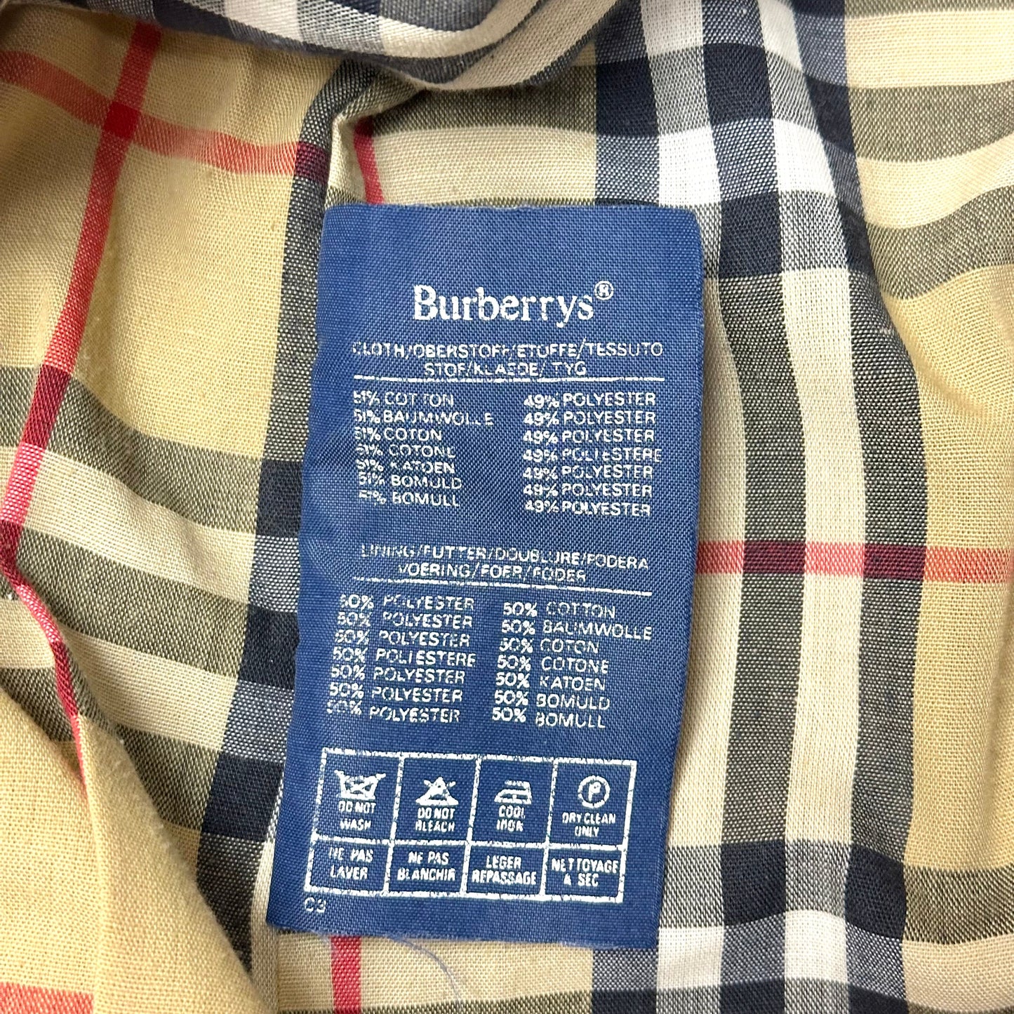 Coat Luxury Designer By Burberry In Tan, Size: L