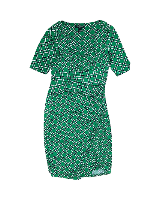 Dress Work By Ralph Lauren In Green, Size:S
