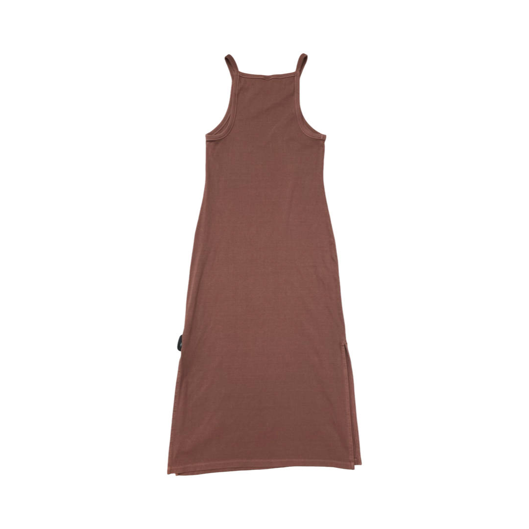 Dress Casual Midi By Old Navy In Brown, Size:L