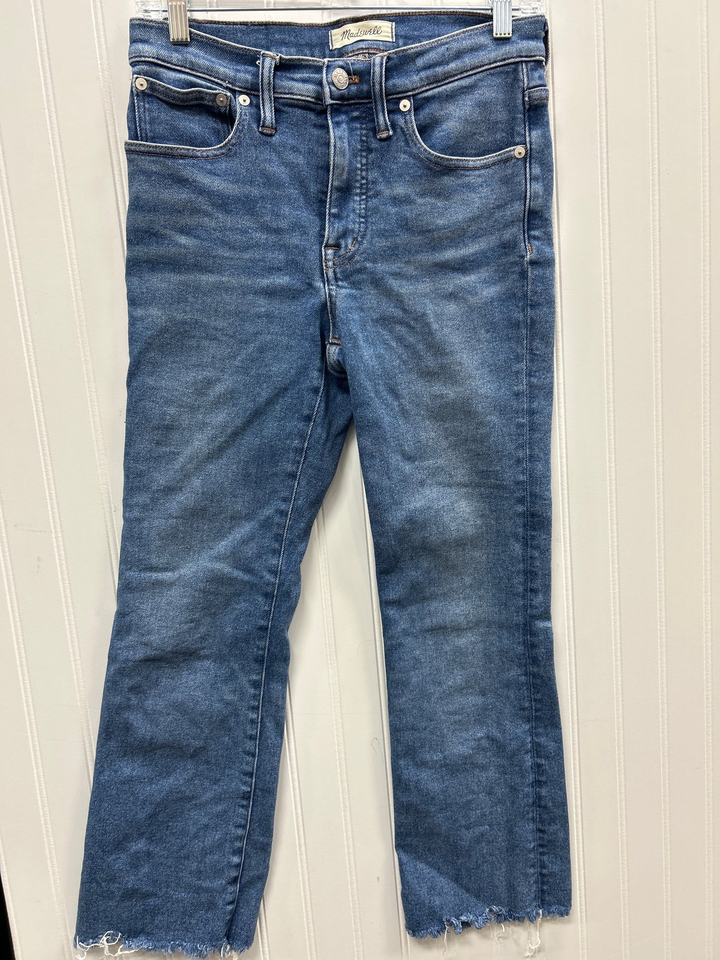 Jeans Straight By Madewell In Blue Denim, Size:4