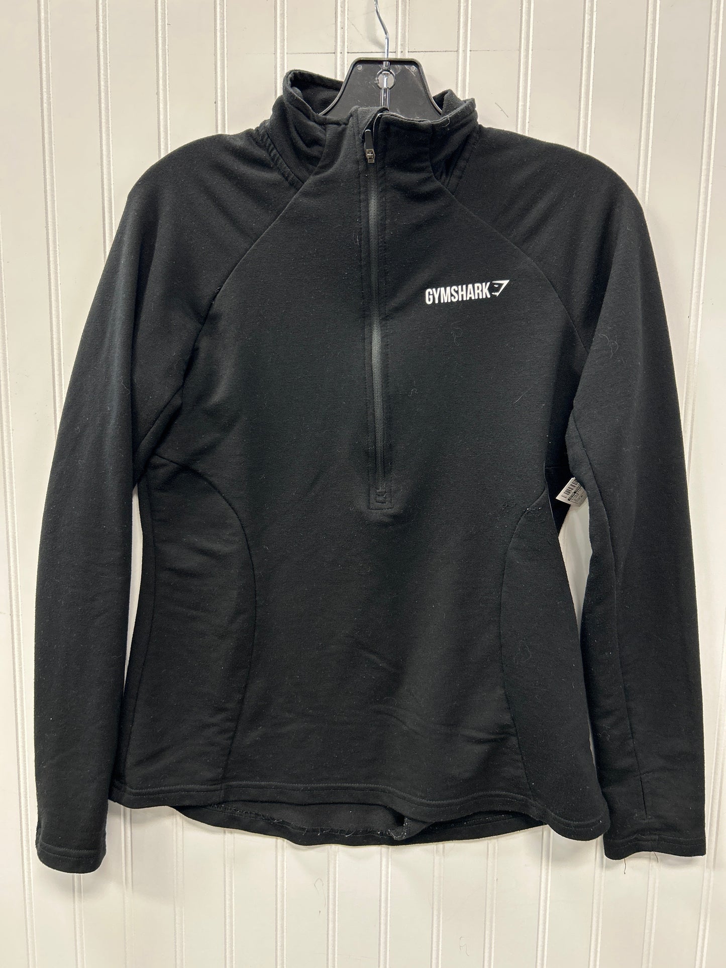Athletic Top Ls Collar By Gym Shark In Black, Size:M