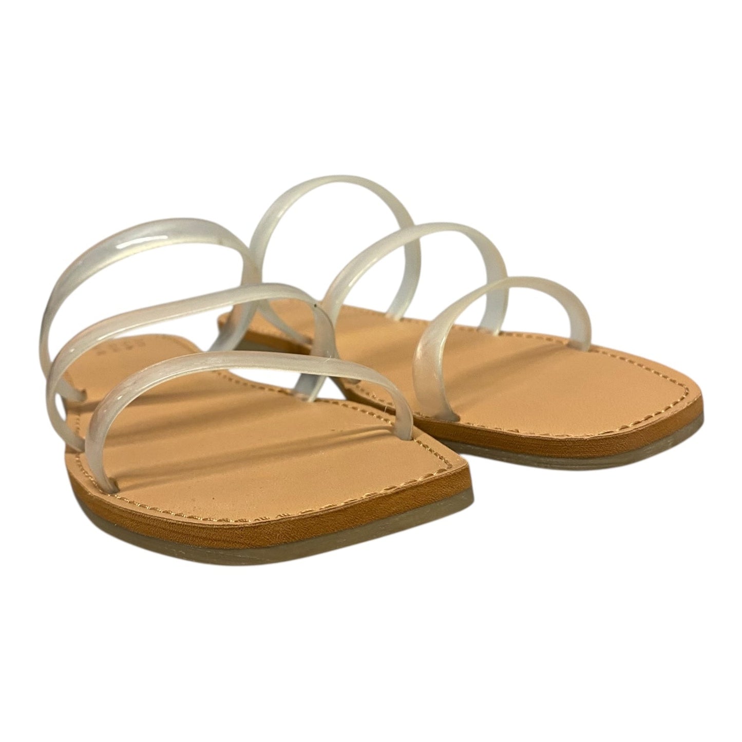 Sandals Flats By A New Day In Clear, Size:7.5