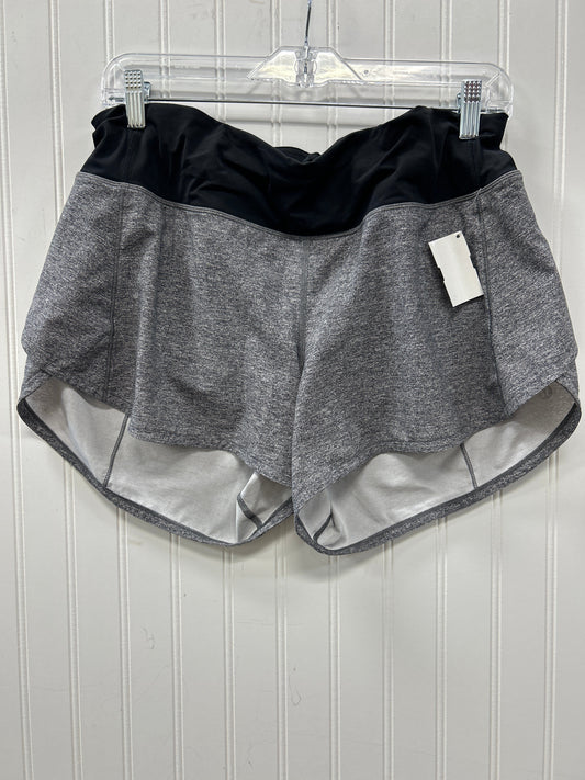 Athletic Shorts By Lululemon In Grey, Size:8