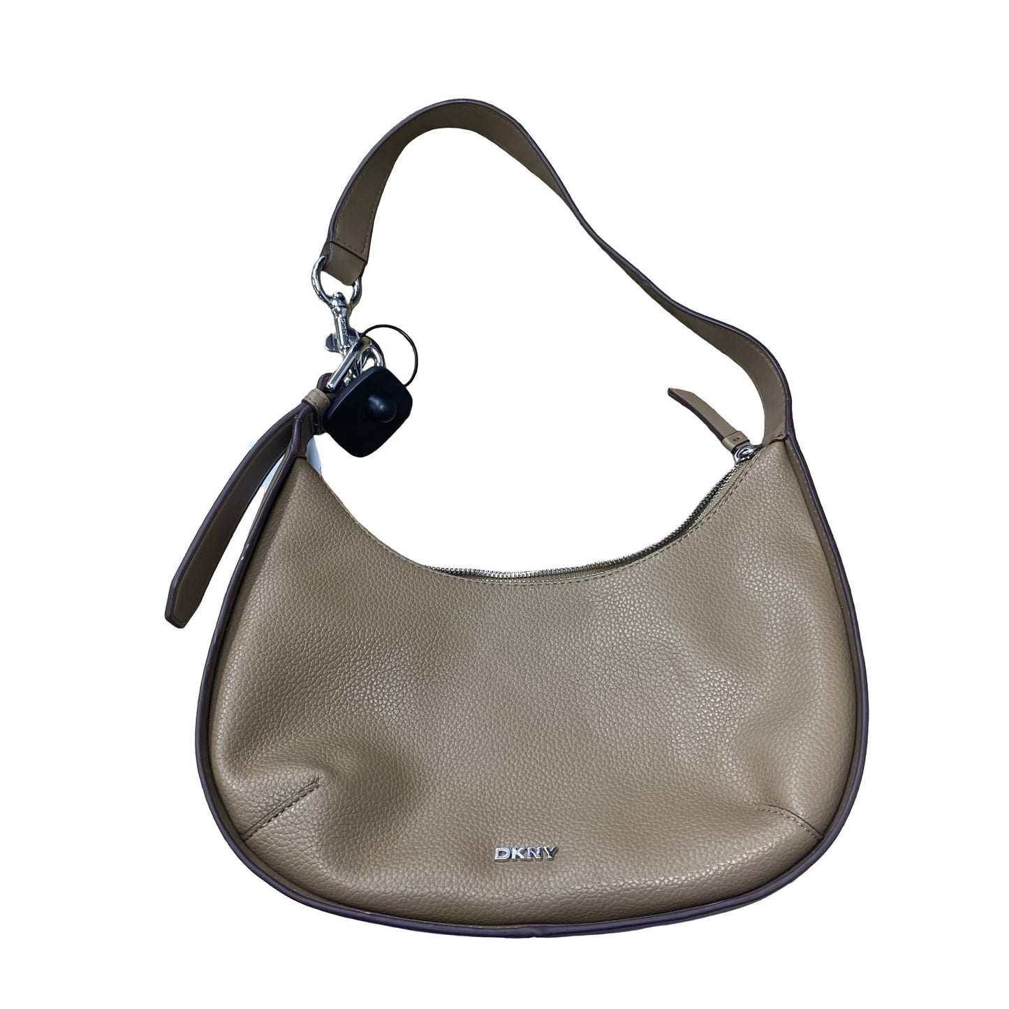 Handbag By Dkny In Taupe, Size:Medium