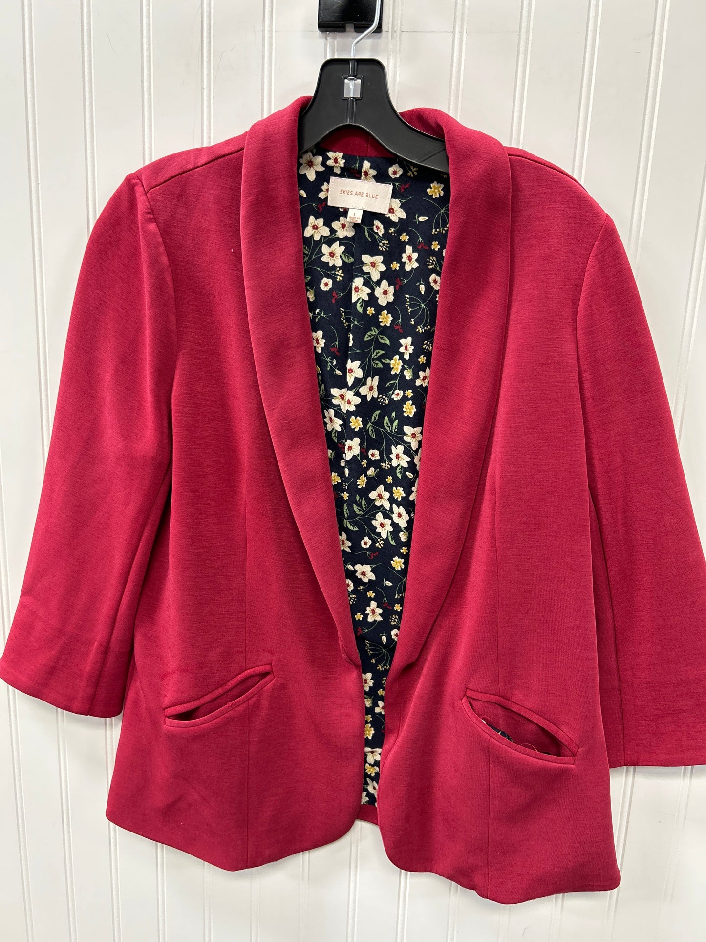Blazer By Skies Are Blue In Red, Size:L
