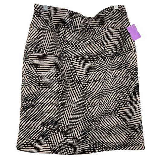 Skirt Midi By Alfani In Black & Tan, Size:8