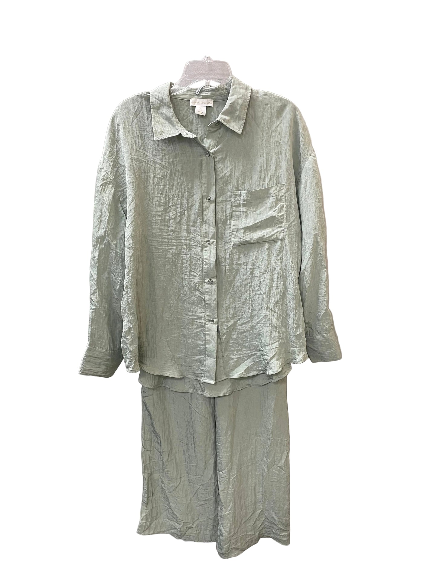Pants Set 2Pc By House Of Harlow In Green, Size:L