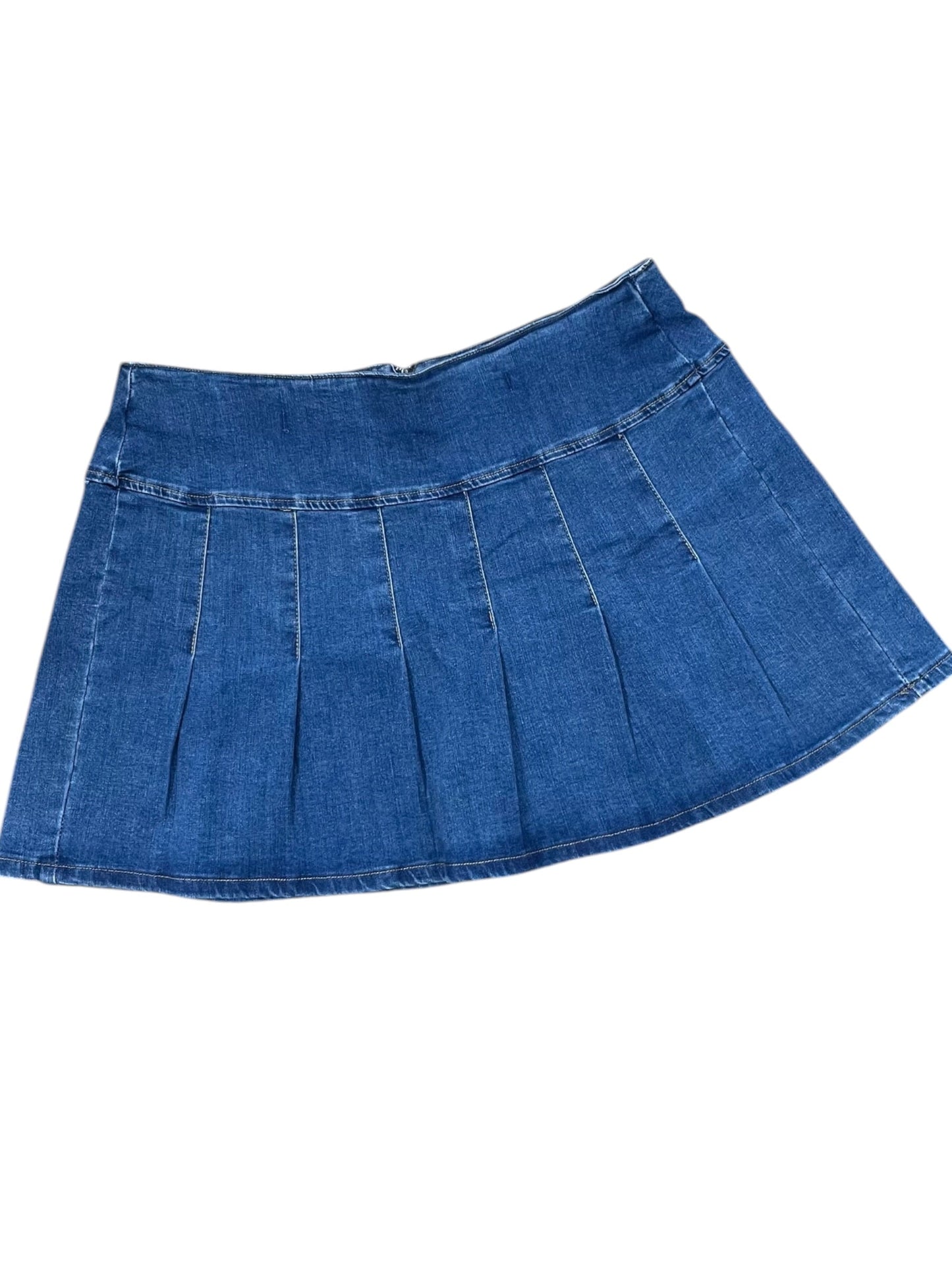 Skirt Mini & Short By Clothes Mentor In Blue Denim, Size:2X