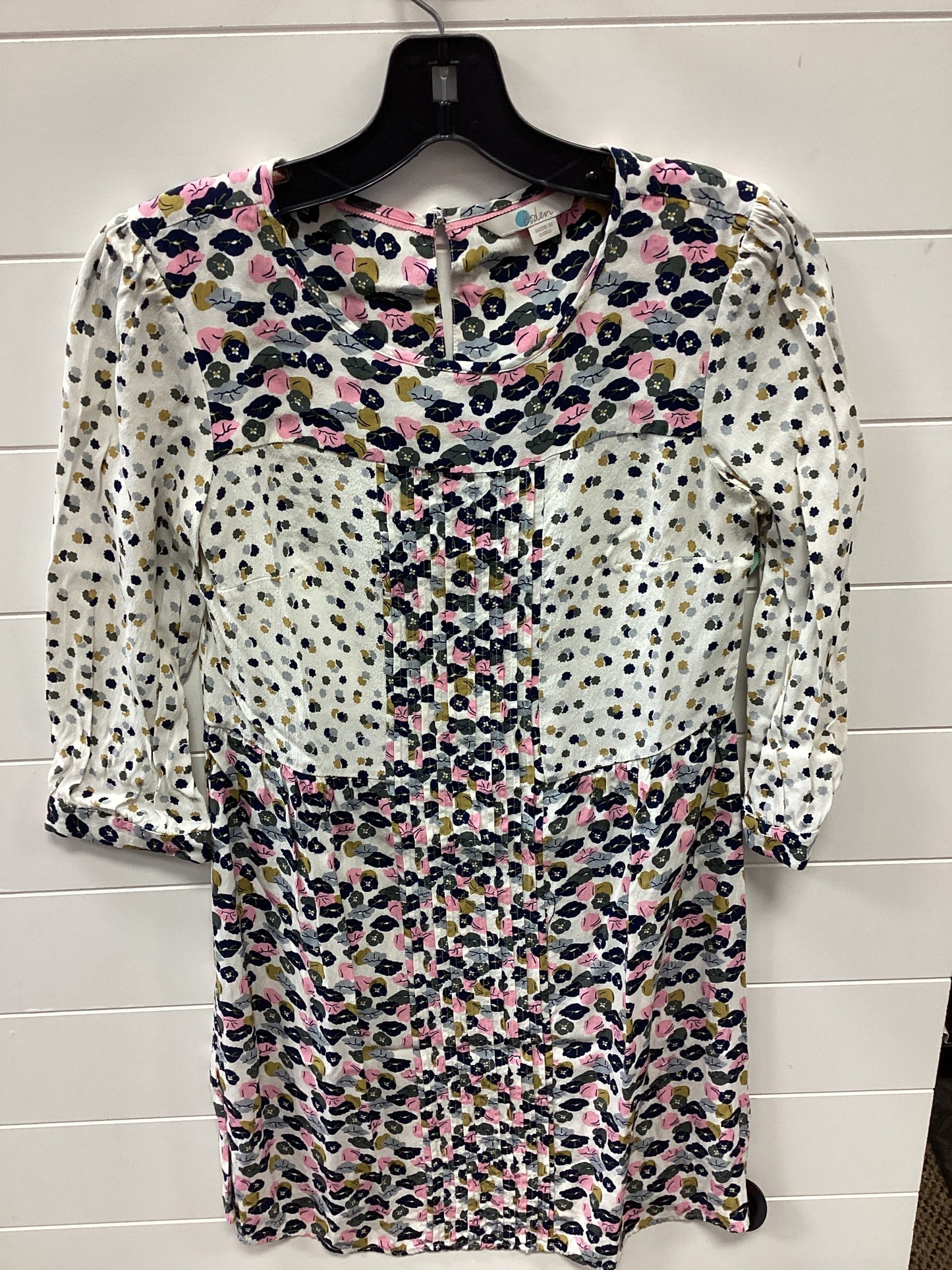 Dress Casual Midi By Boden In Floral Print, Size:6
