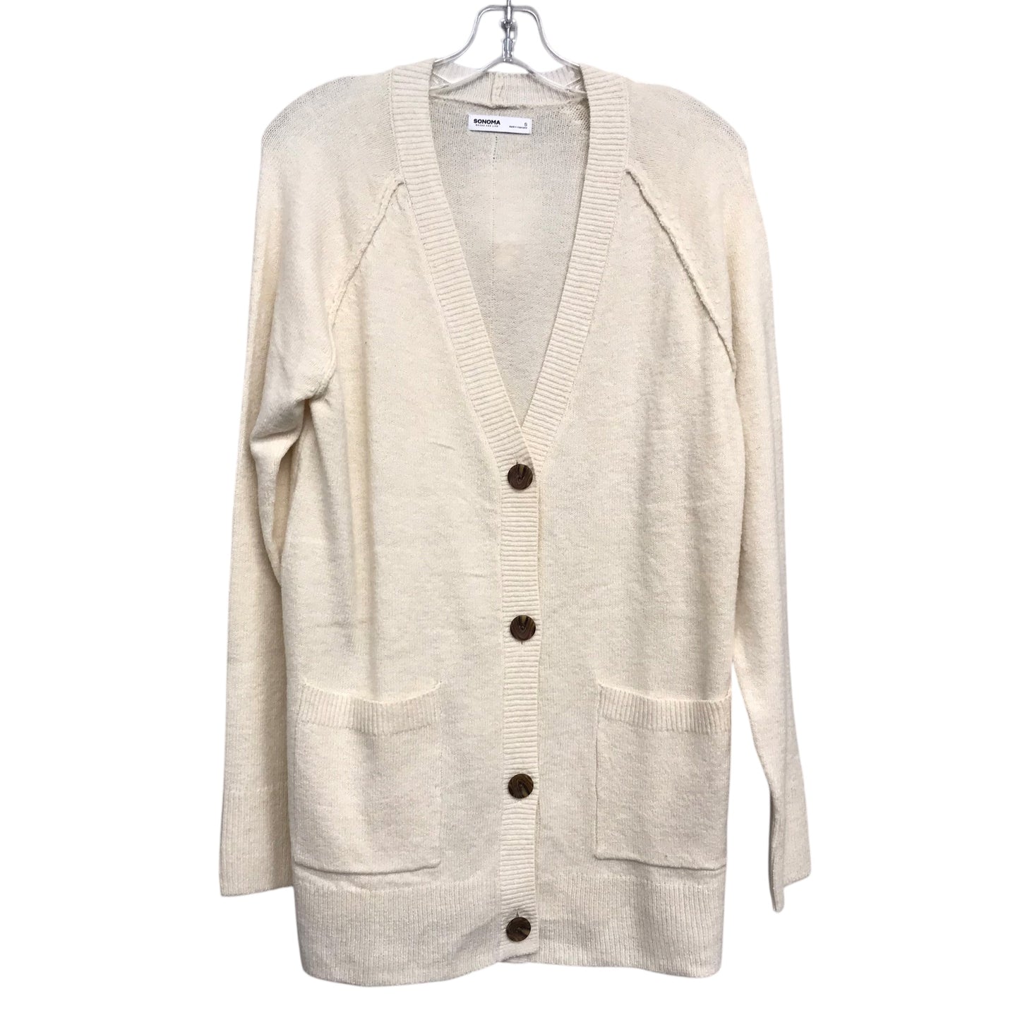 Cardigan By Sonoma In Cream, Size:S