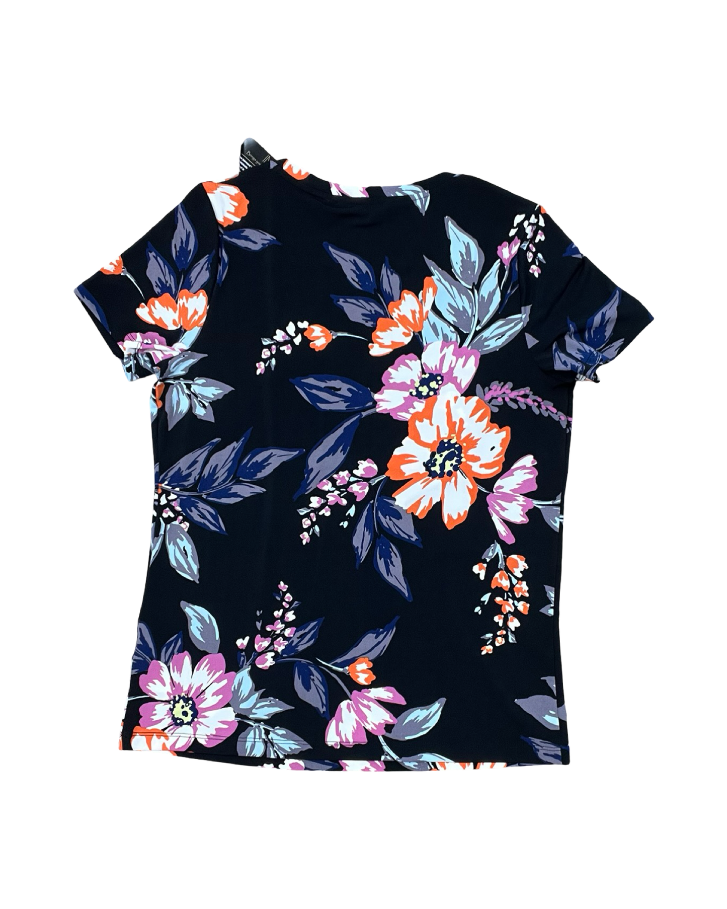Top Ss By Clothes Mentor In Black & Orange, Size:S