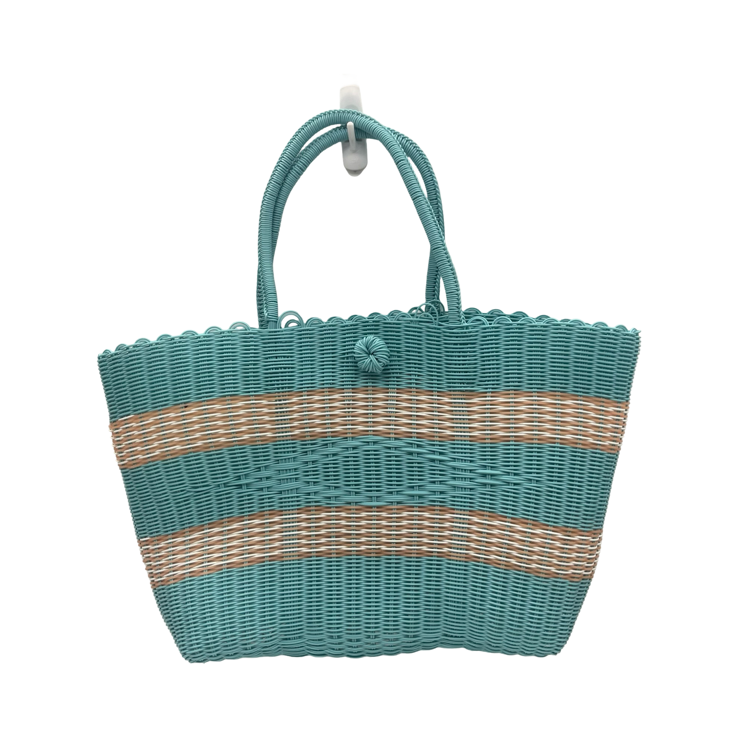 Tote By Cmf In Blue & Tan, Size:Medium