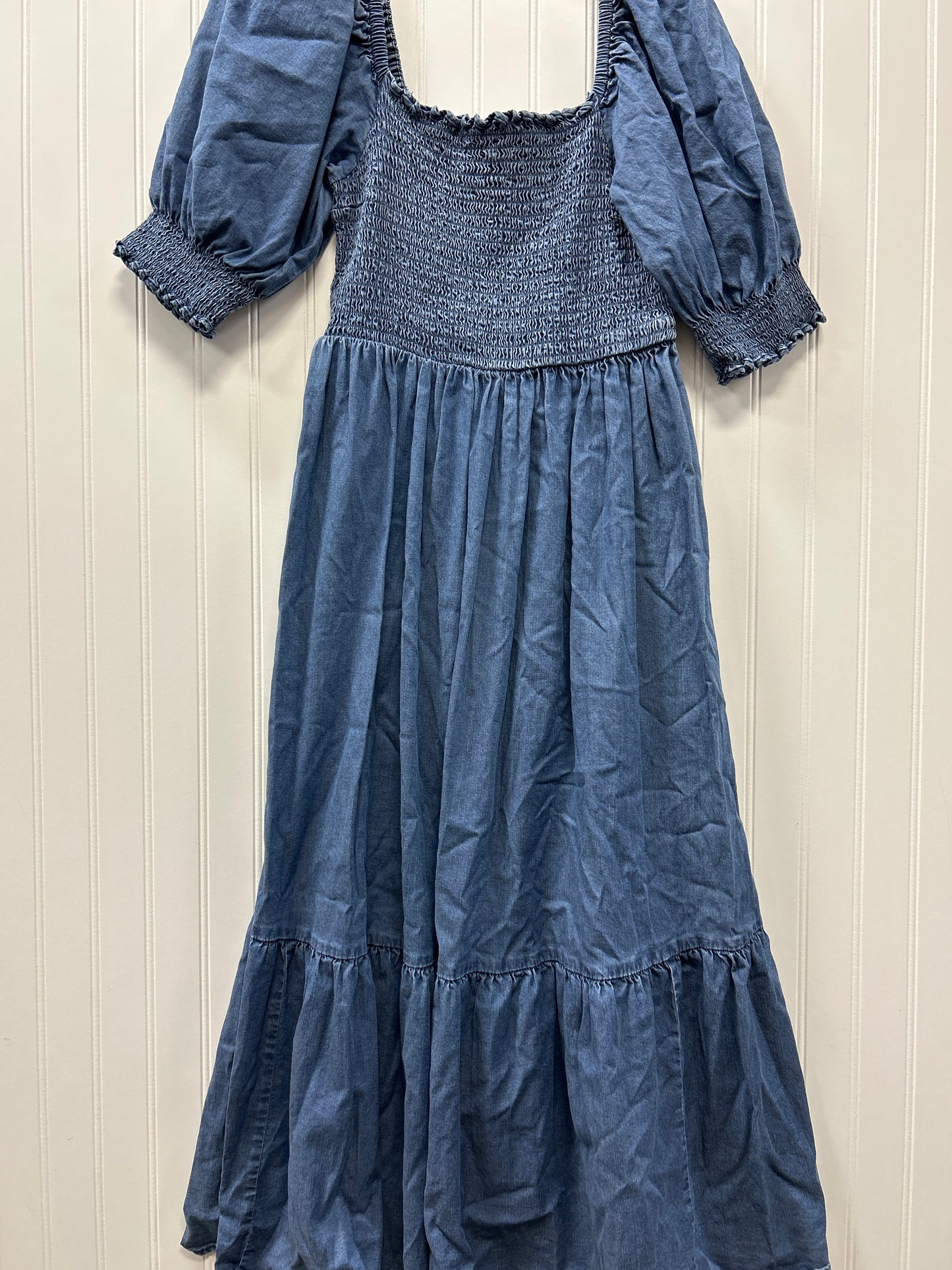 Dress Casual Maxi By Inc In Blue Denim, Size:M
