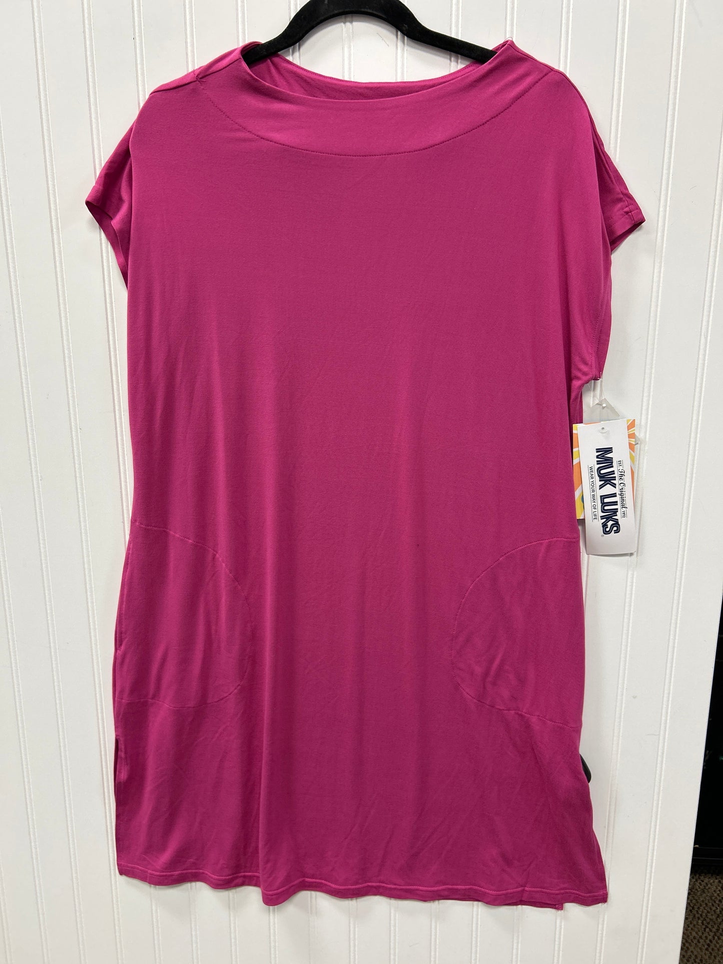 Dress Casual Midi By Muk Luks In Pink, Size:L