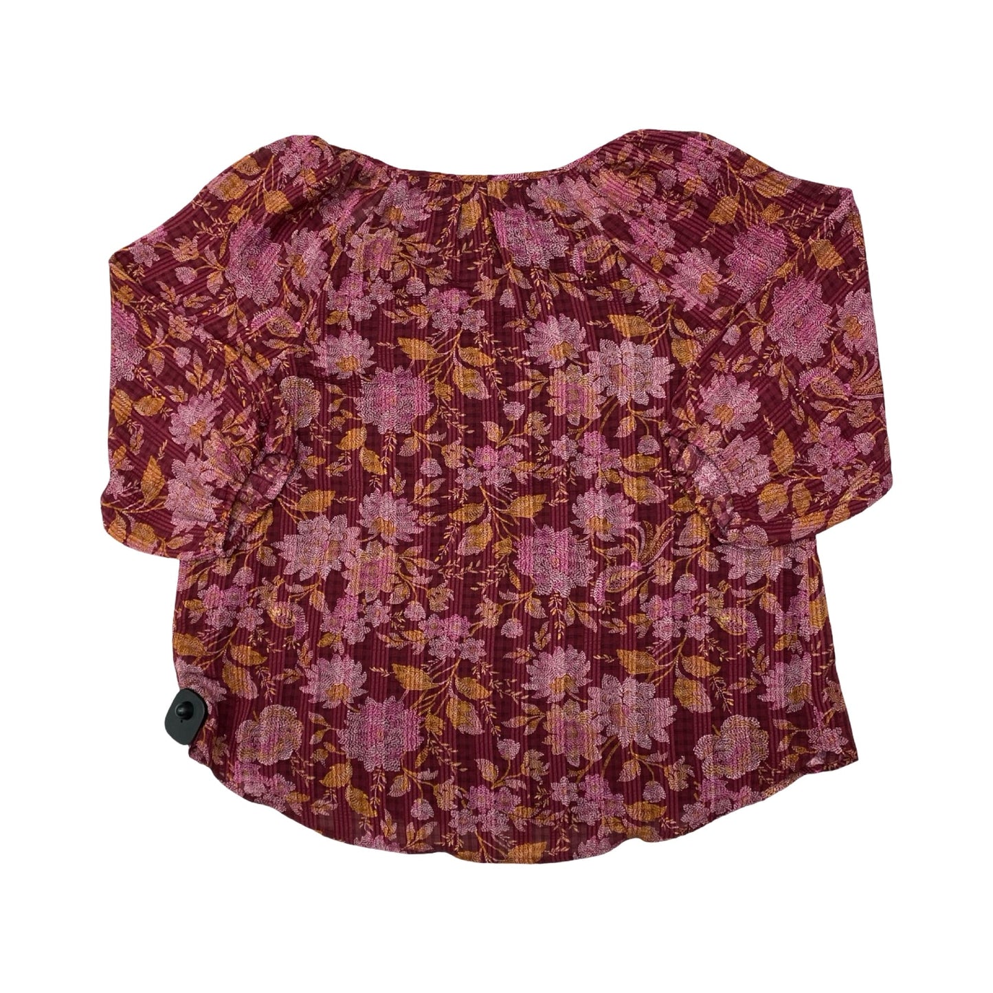 Top Ls By Loft In Maroon, Size:L