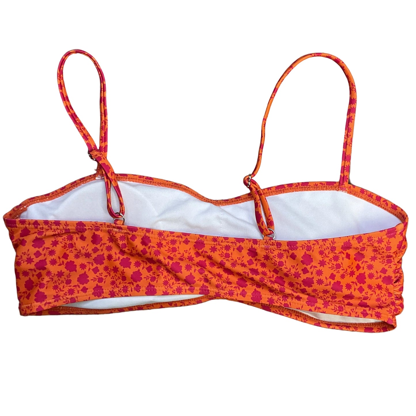 Swimsuit Top By Shein In Orange & Pink, Size: L