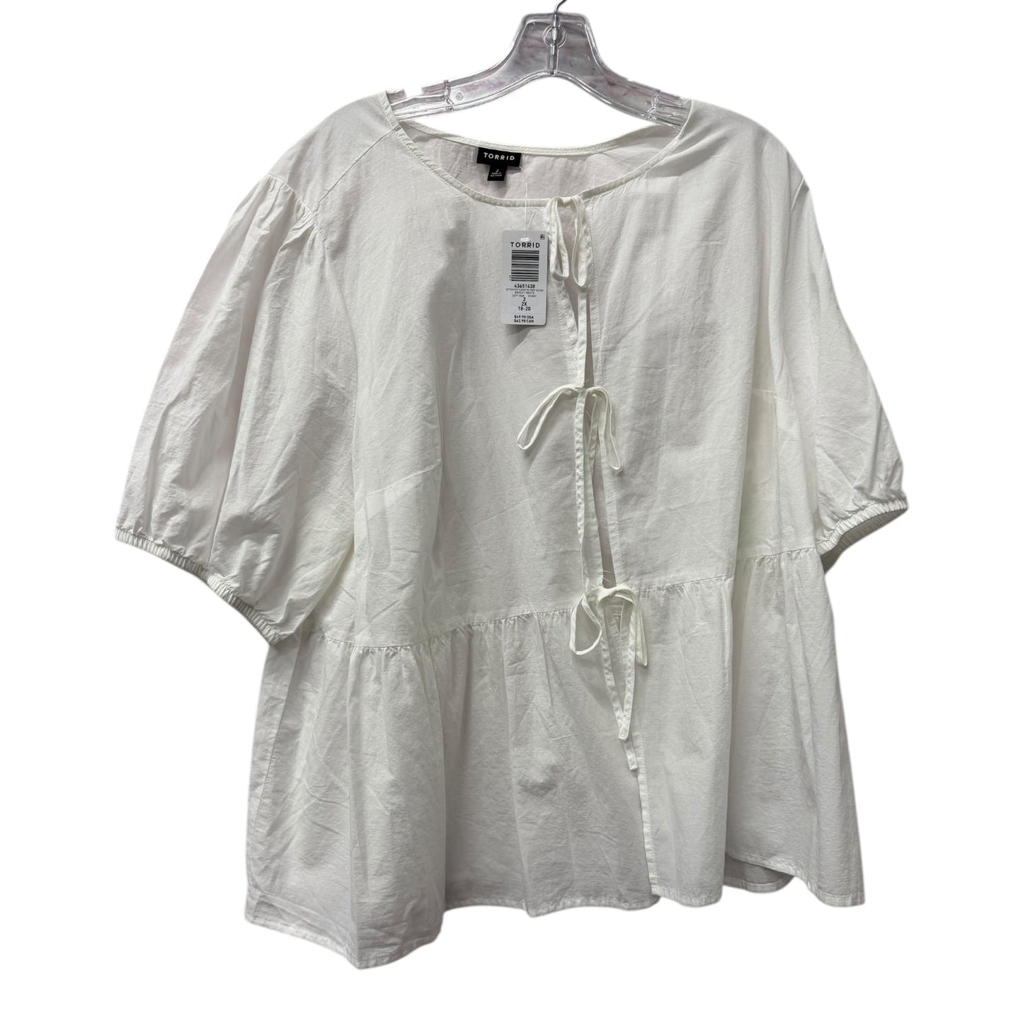 Top Ss By Torrid In White, Size:2X