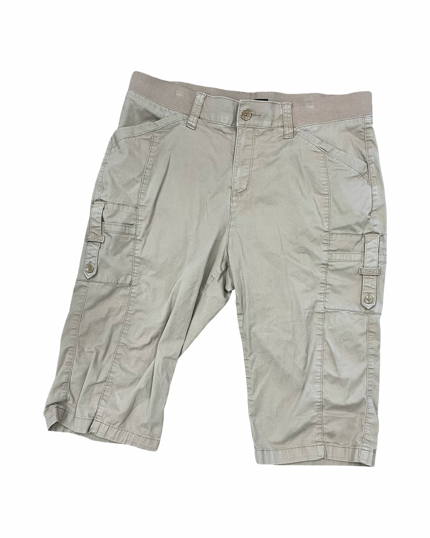Pants Cropped By Lee In Tan, Size:16