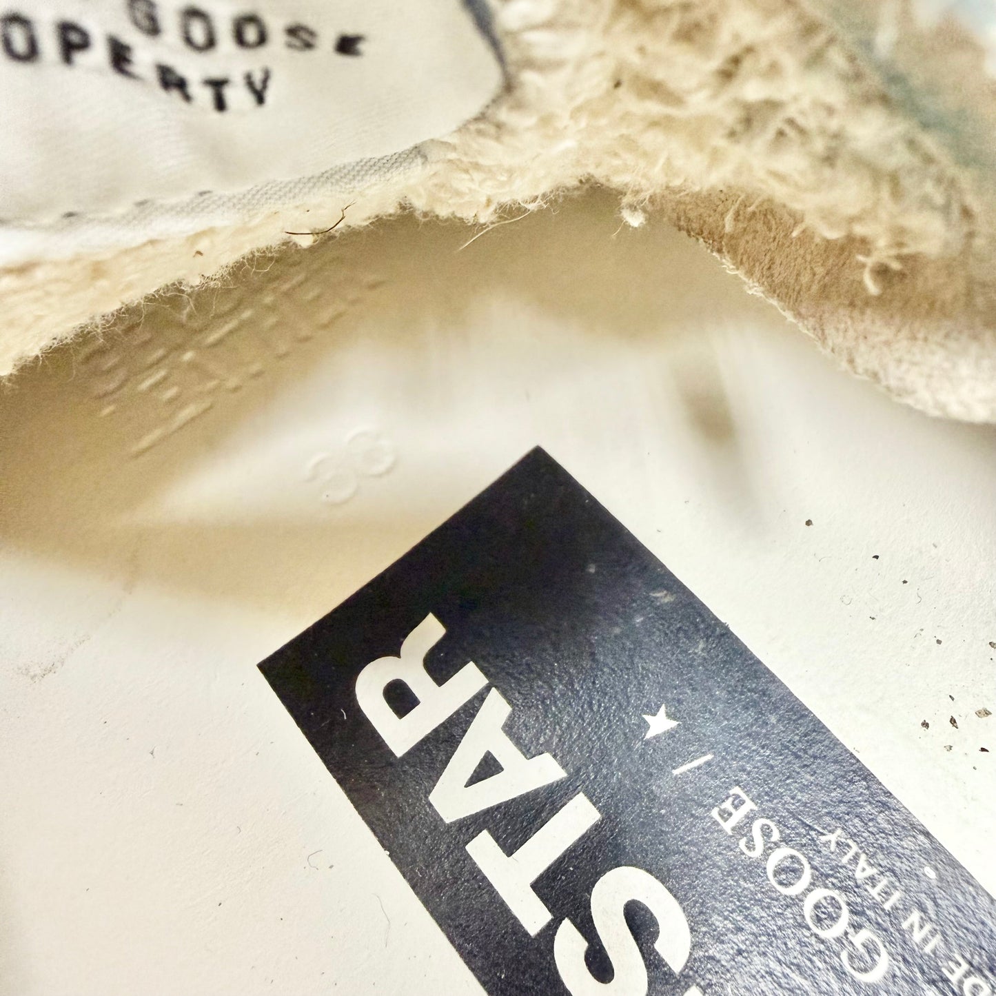 Shoes Luxury Designer By Golden Goose In White, Size: 7.5