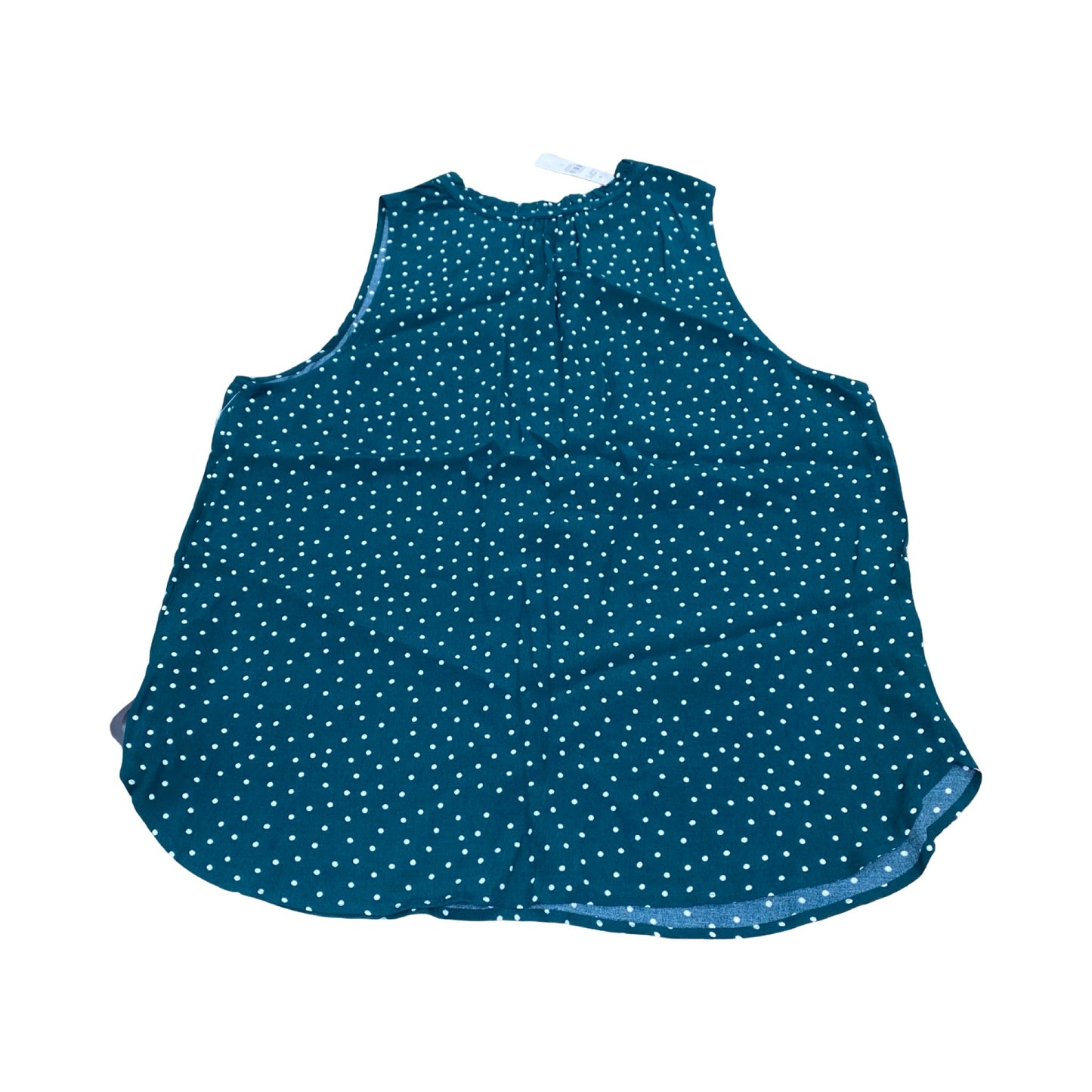 Top Sleeveless By Loft In Polkadot Pattern, Size:L