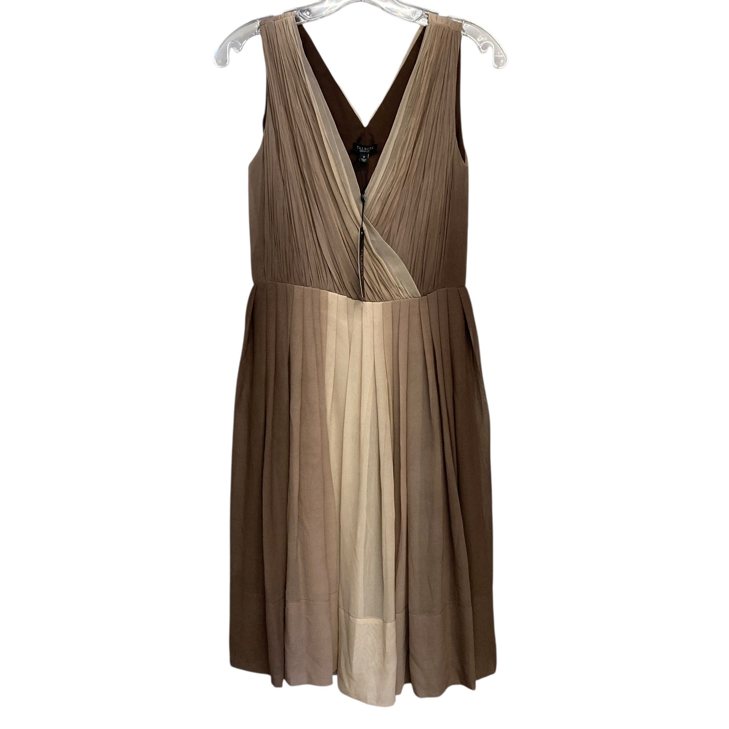 Dress Party Short By Talbots In Brown & Tan, Size:S