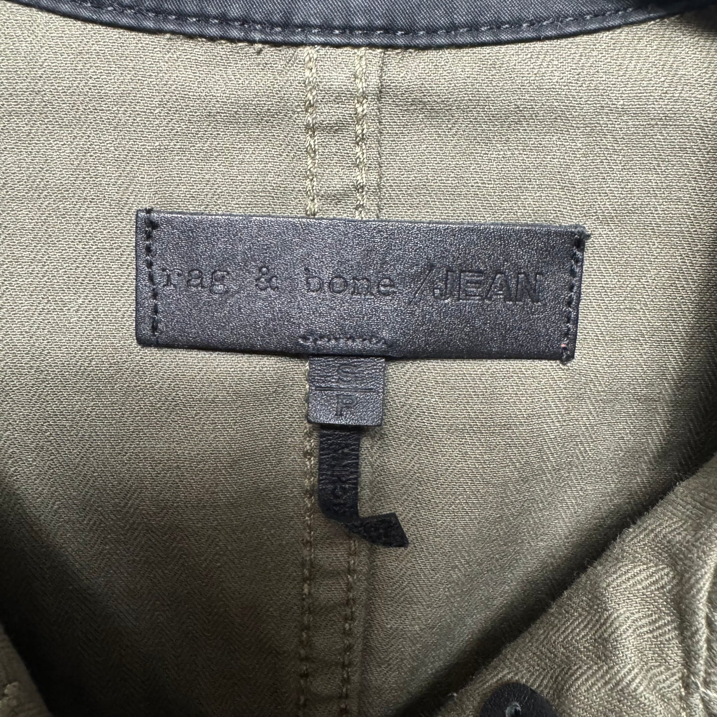 Jacket Shirt By Rag & Bones Jeans In Green, Size: S