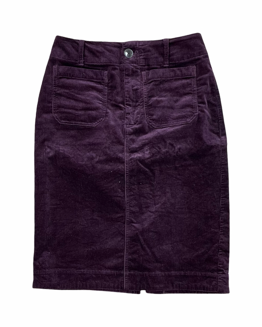 Skirt Midi By Maeve In Maroon, Size:S
