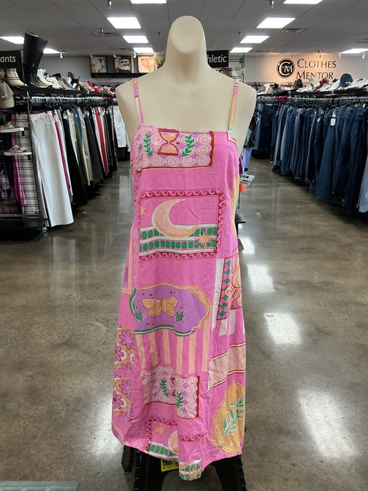 Dress Casual Midi By Japna In Pink, Size:M