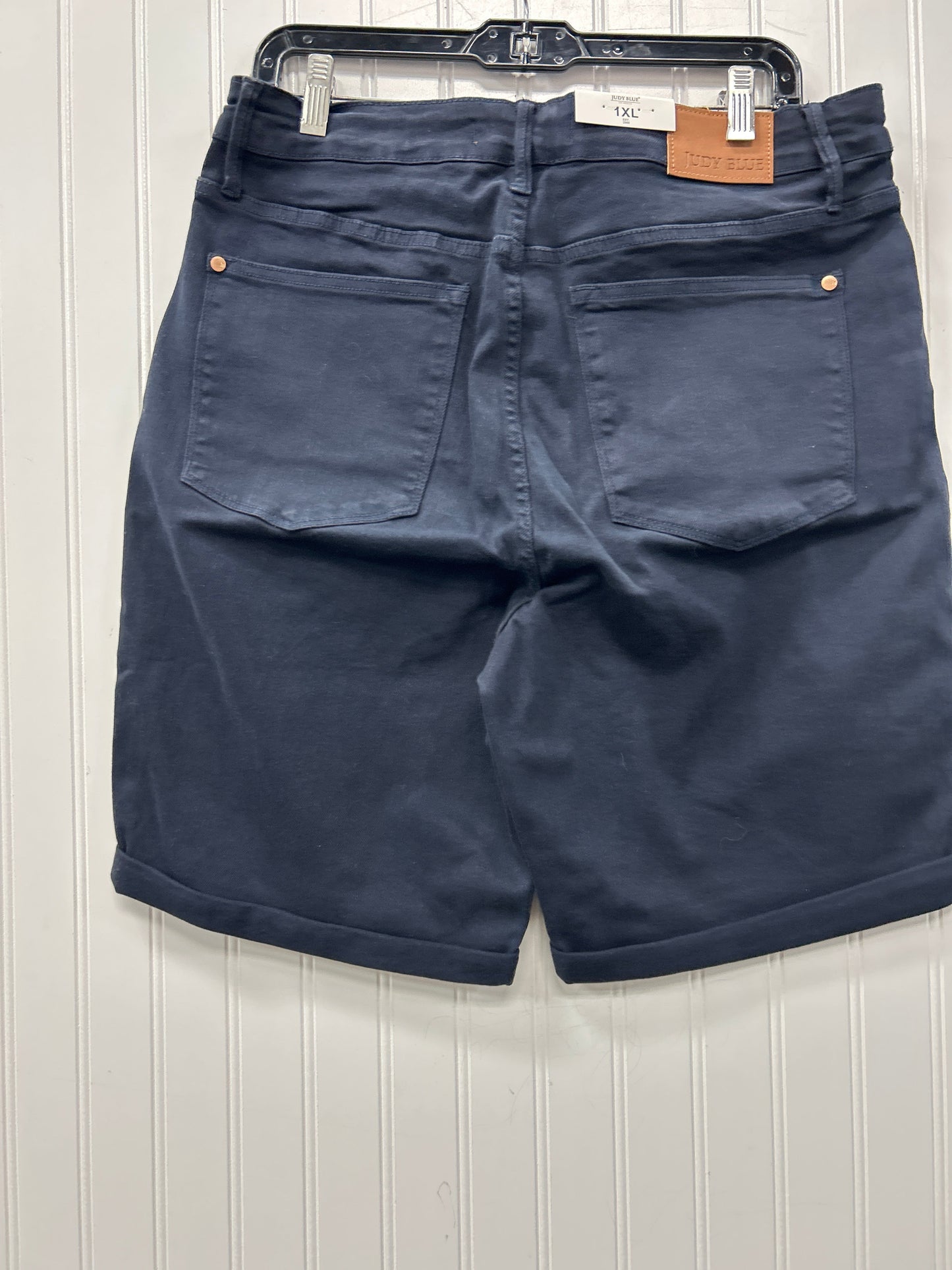 Shorts By Judy Blue In Black Denim, Size:1X