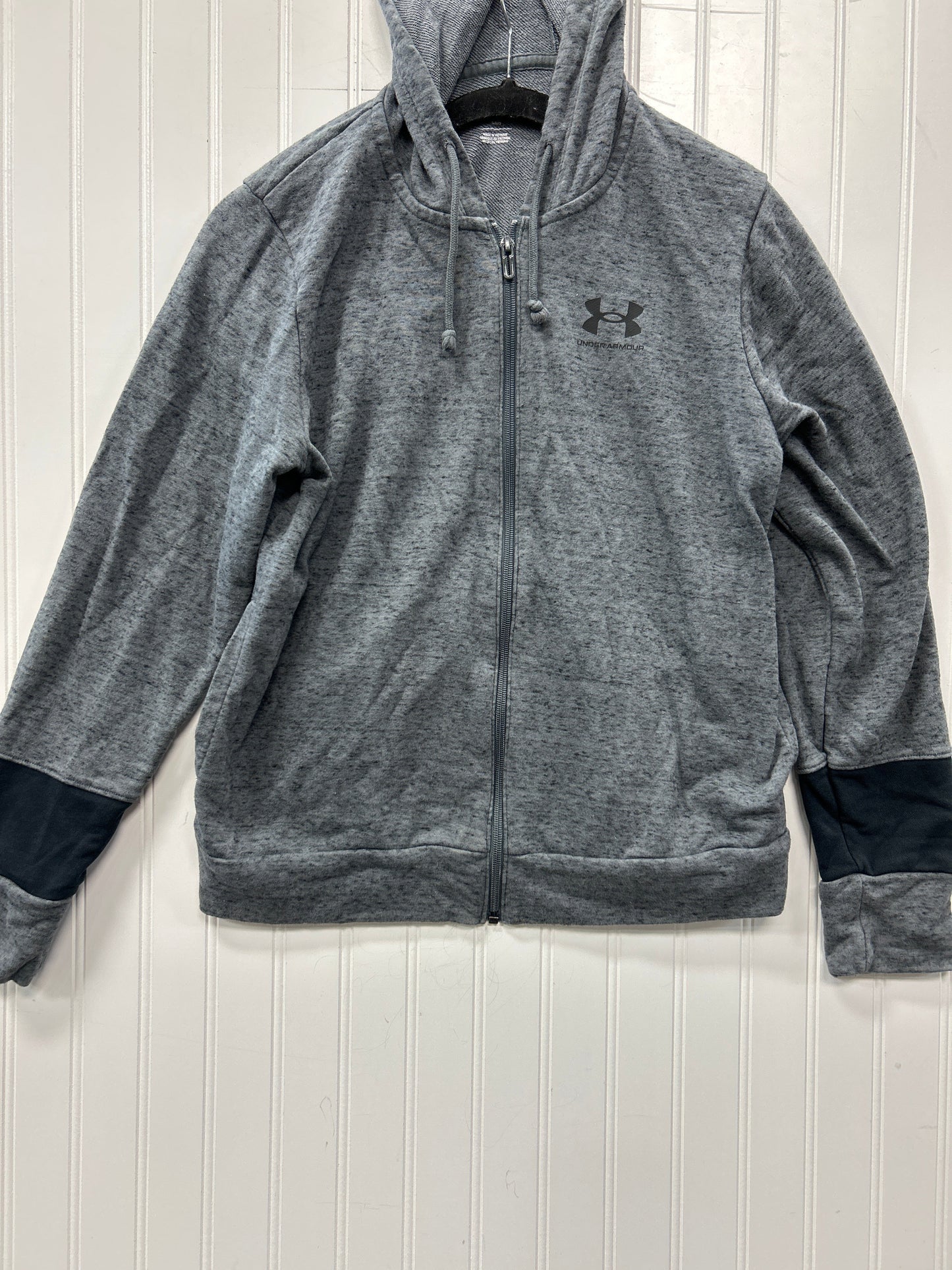 Athletic Jacket By Under Armour In Grey, Size:S