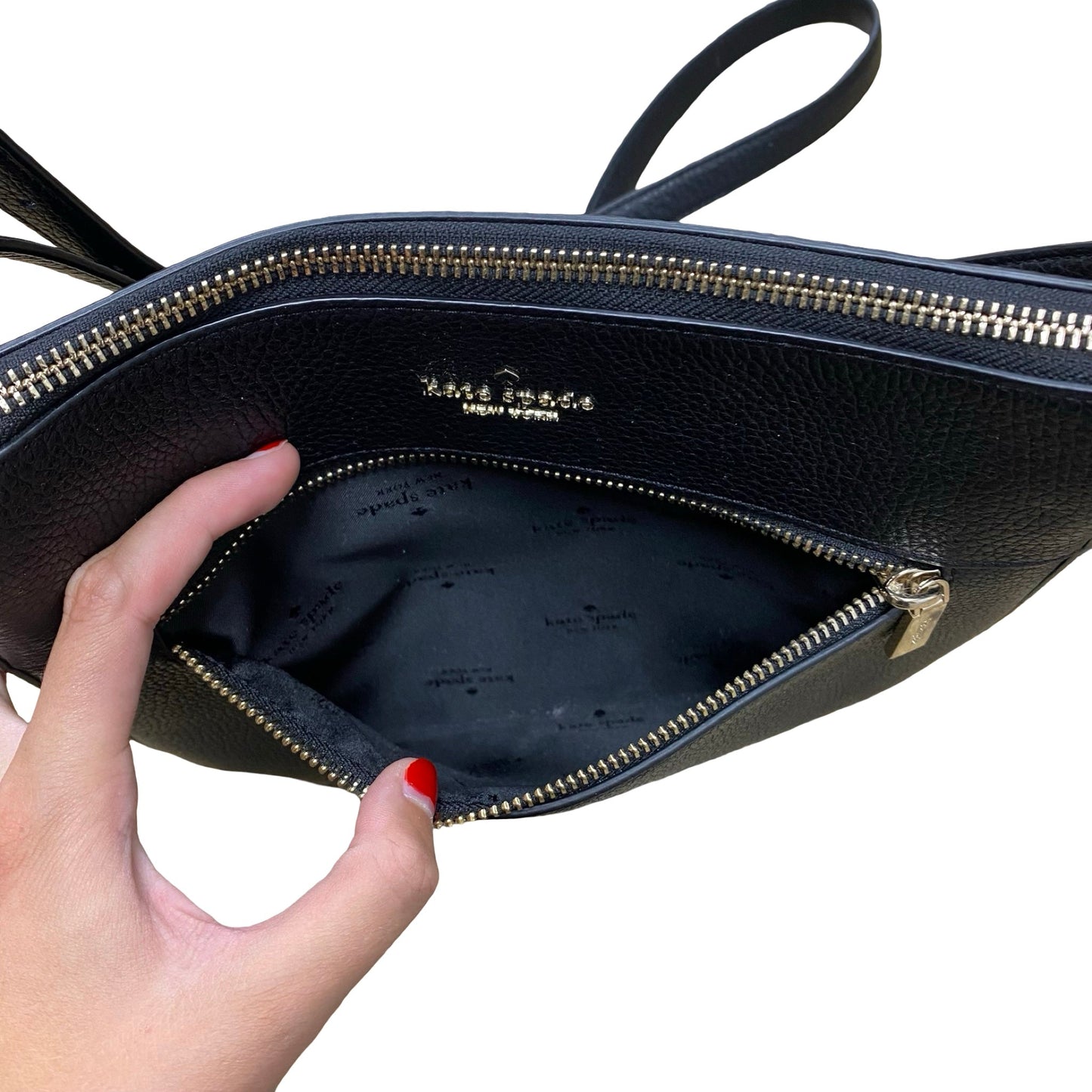 Handbag Designer By Kate Spade In Black, Size:Medium