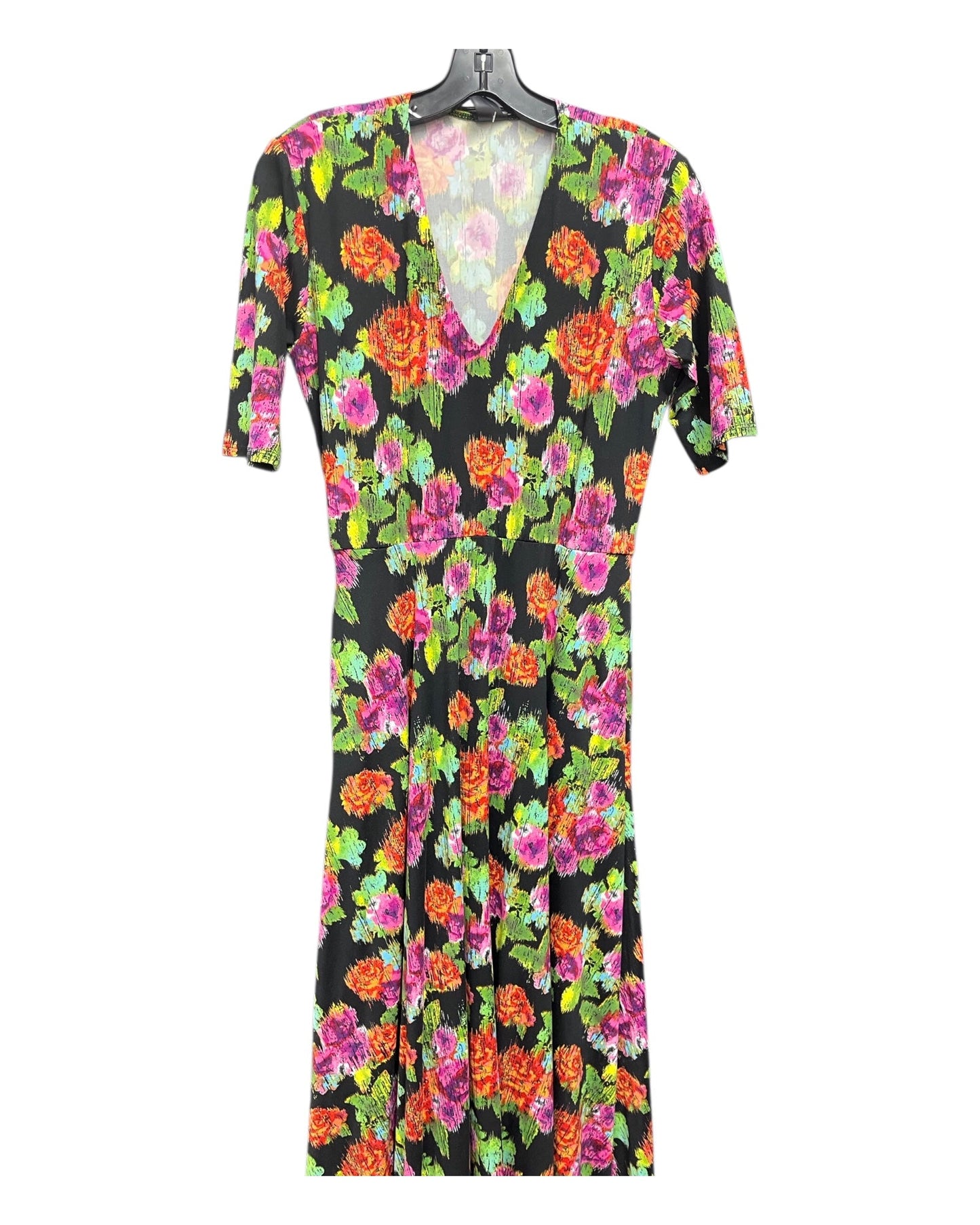Dress Casual Maxi By Agnes & Dora In Black & Pink, Size:M
