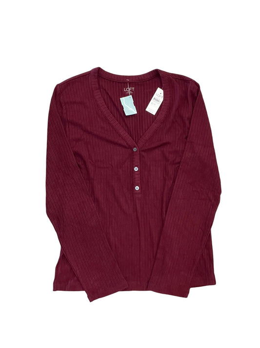 Top Ls By Loft In Maroon, Size:Xl