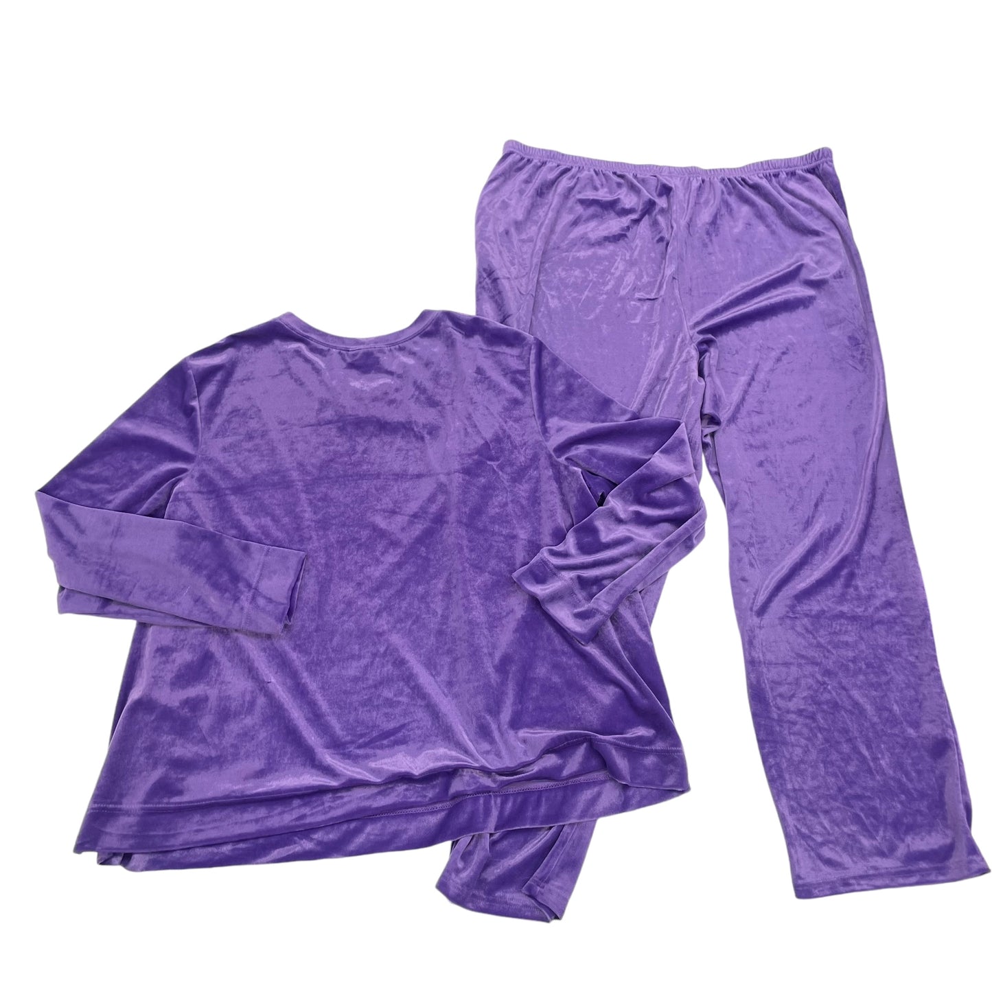 Lounge Set Pants By Cw In Purple, Size:3X