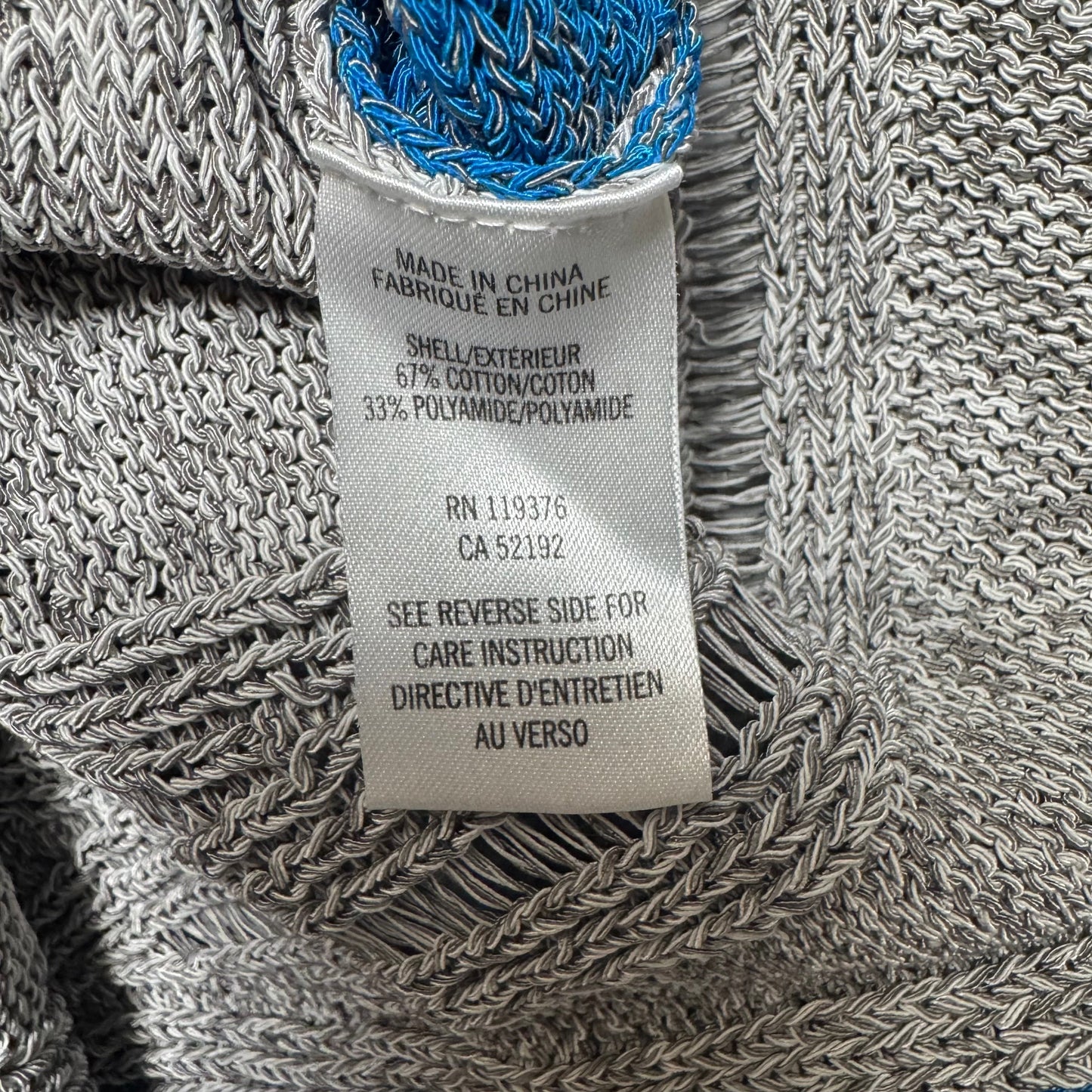 Sweater By Helmut Lang In Blue & Grey, Size: S