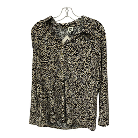 Top Ls By Anne Klein In Animal Print, Size:L