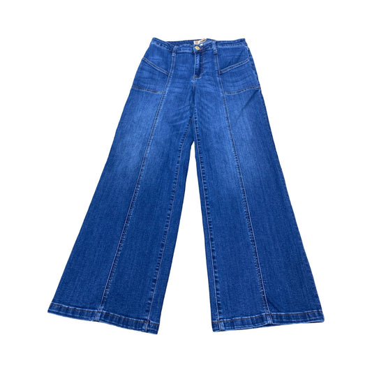 Jeans Wide Leg By Kut In Blue Denim, Size:6
