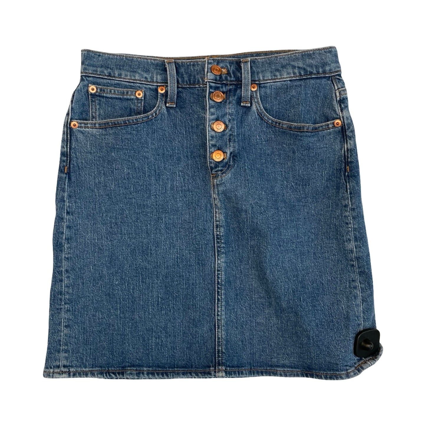 Skirt Midi By J. Crew In Blue Denim, Size:2