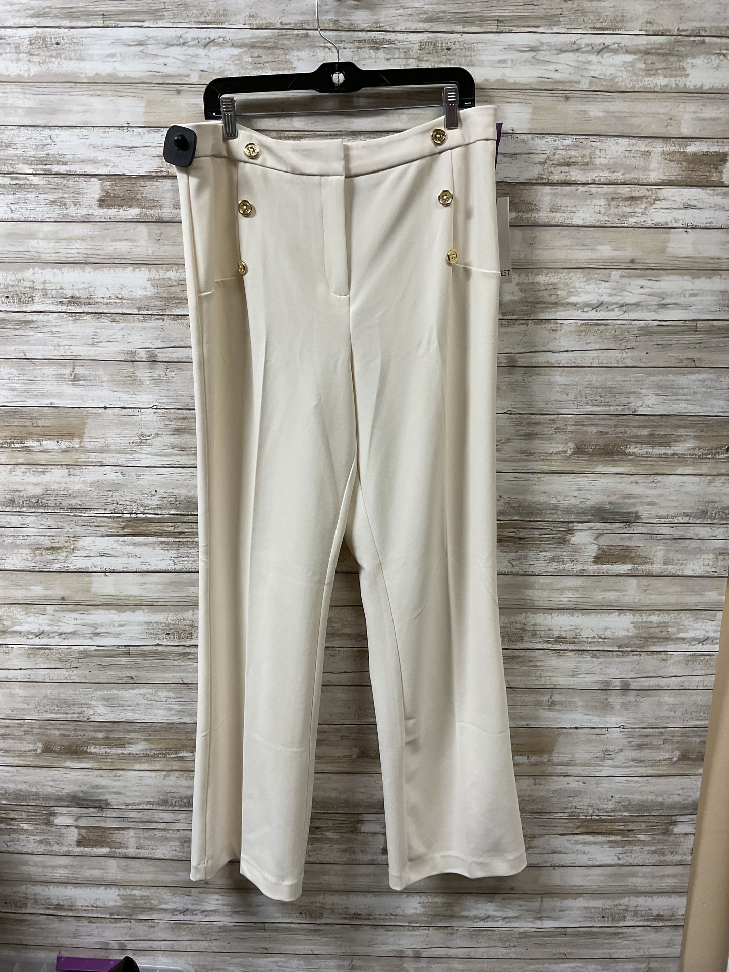 Pants Dress By Nine West In Cream, Size:14