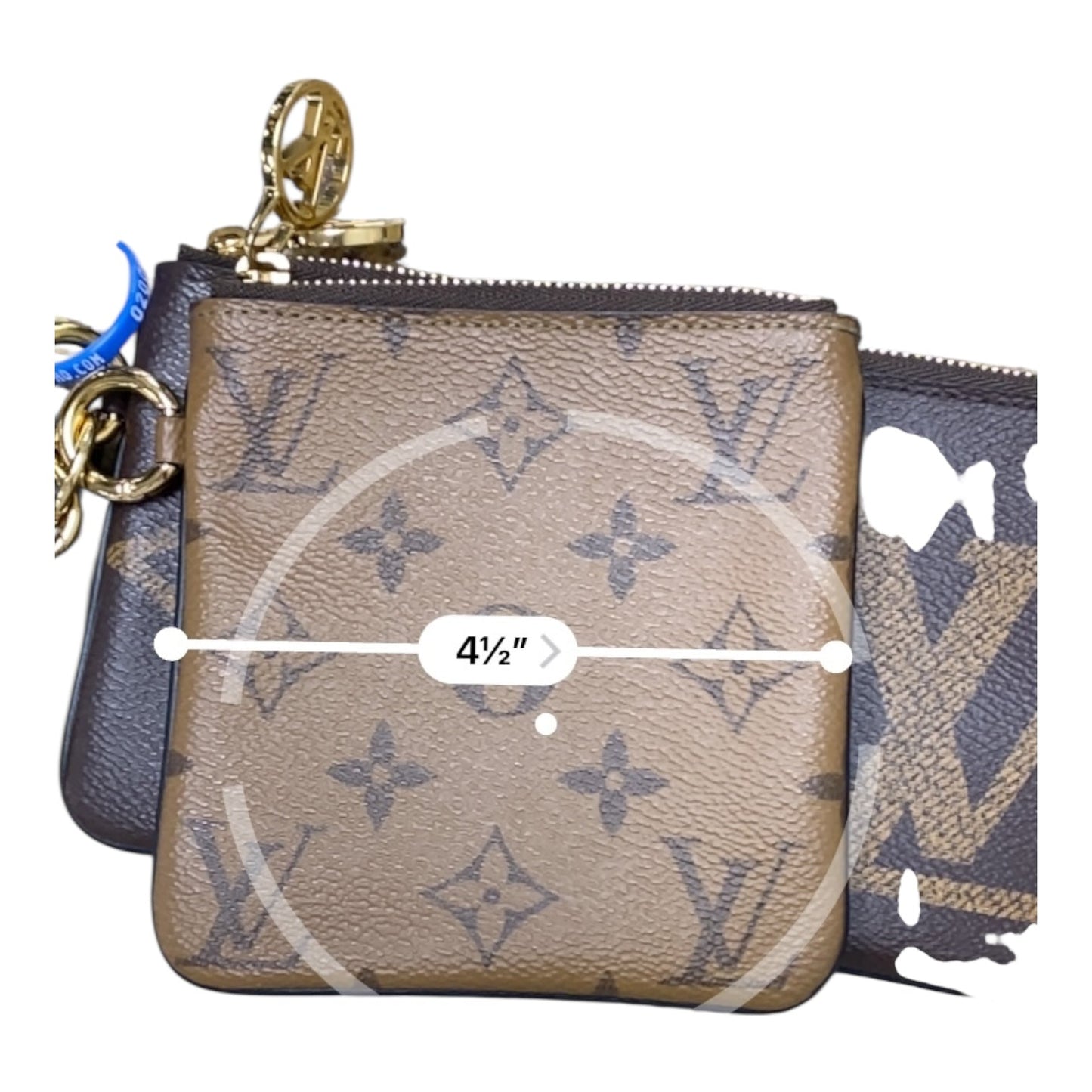 Wallet Luxury Designer By Louis Vuitton In Brown & Gold, Size:Large